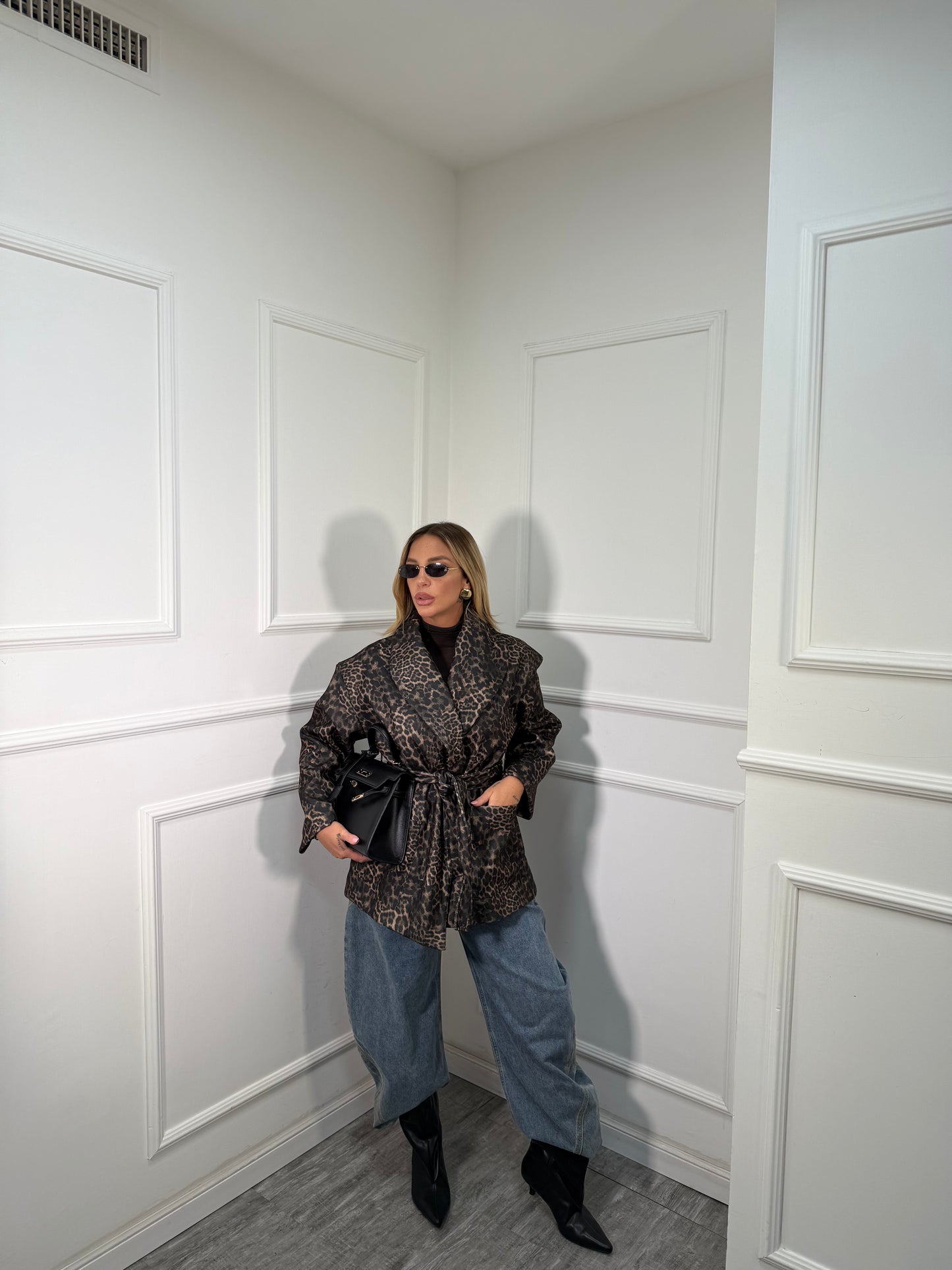 Cappotto in lana cotta Cherì maculato m11146