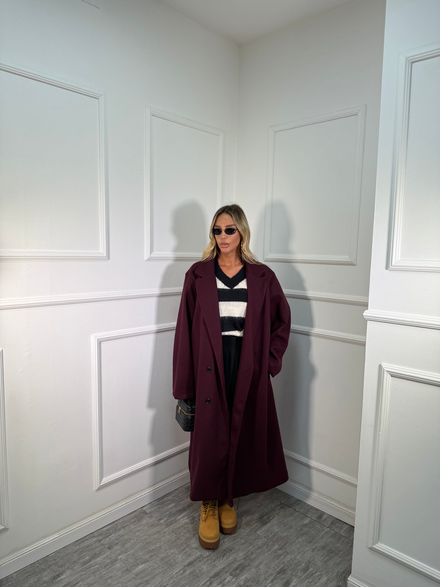 Maxicoat doppiopetto Mara bordeaux 66676