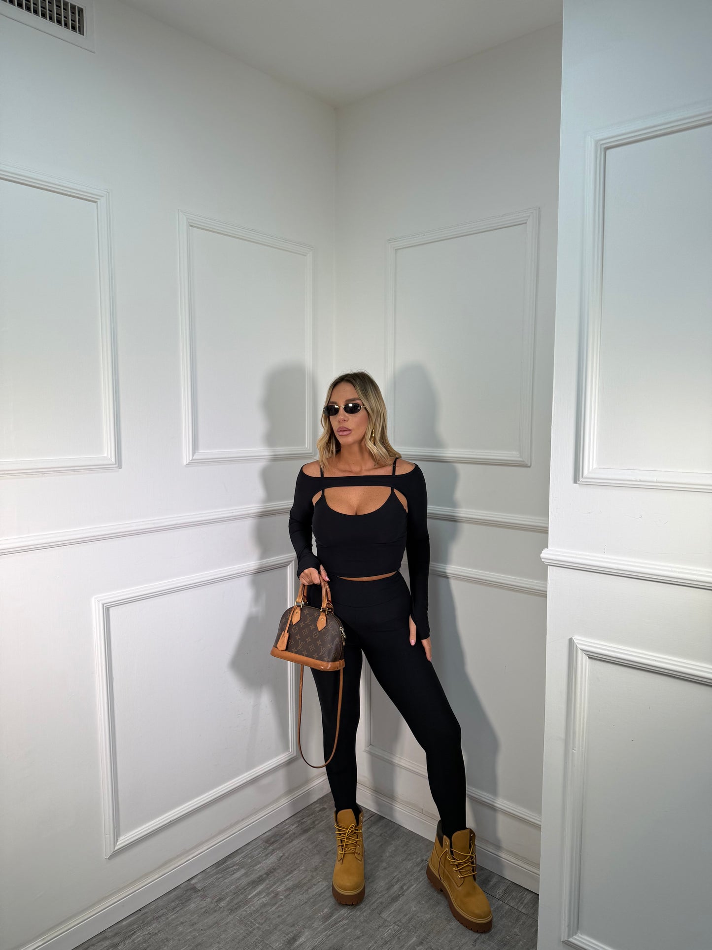 Coordinato in lycra Camden Town nero 16505