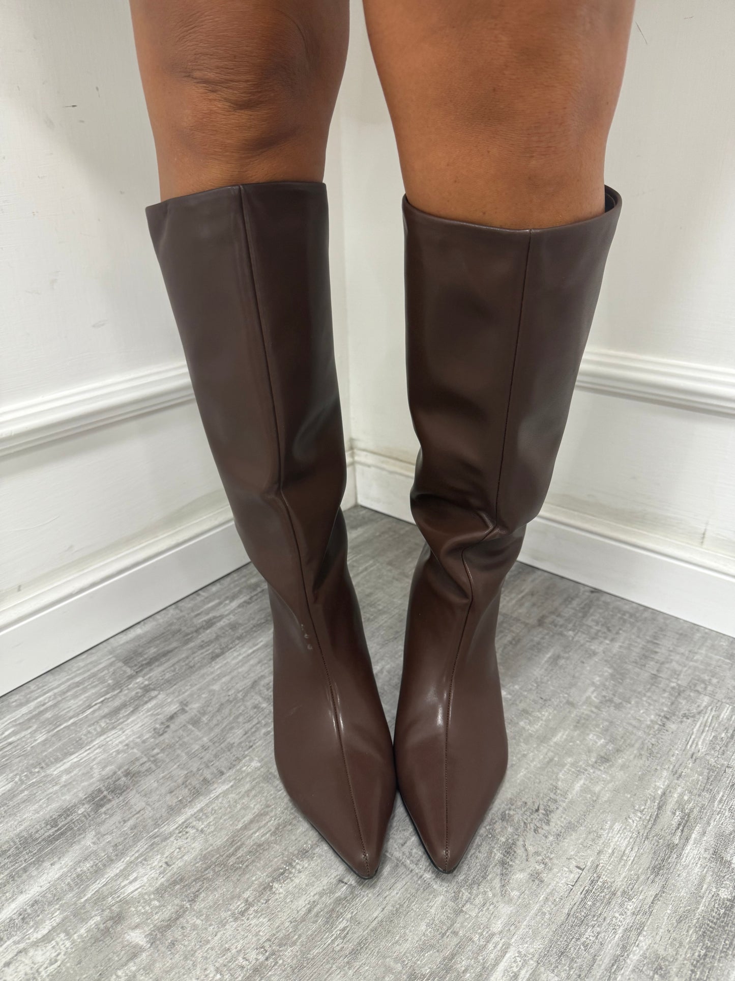 Stivale in ecopelle emily cioccolato k7059