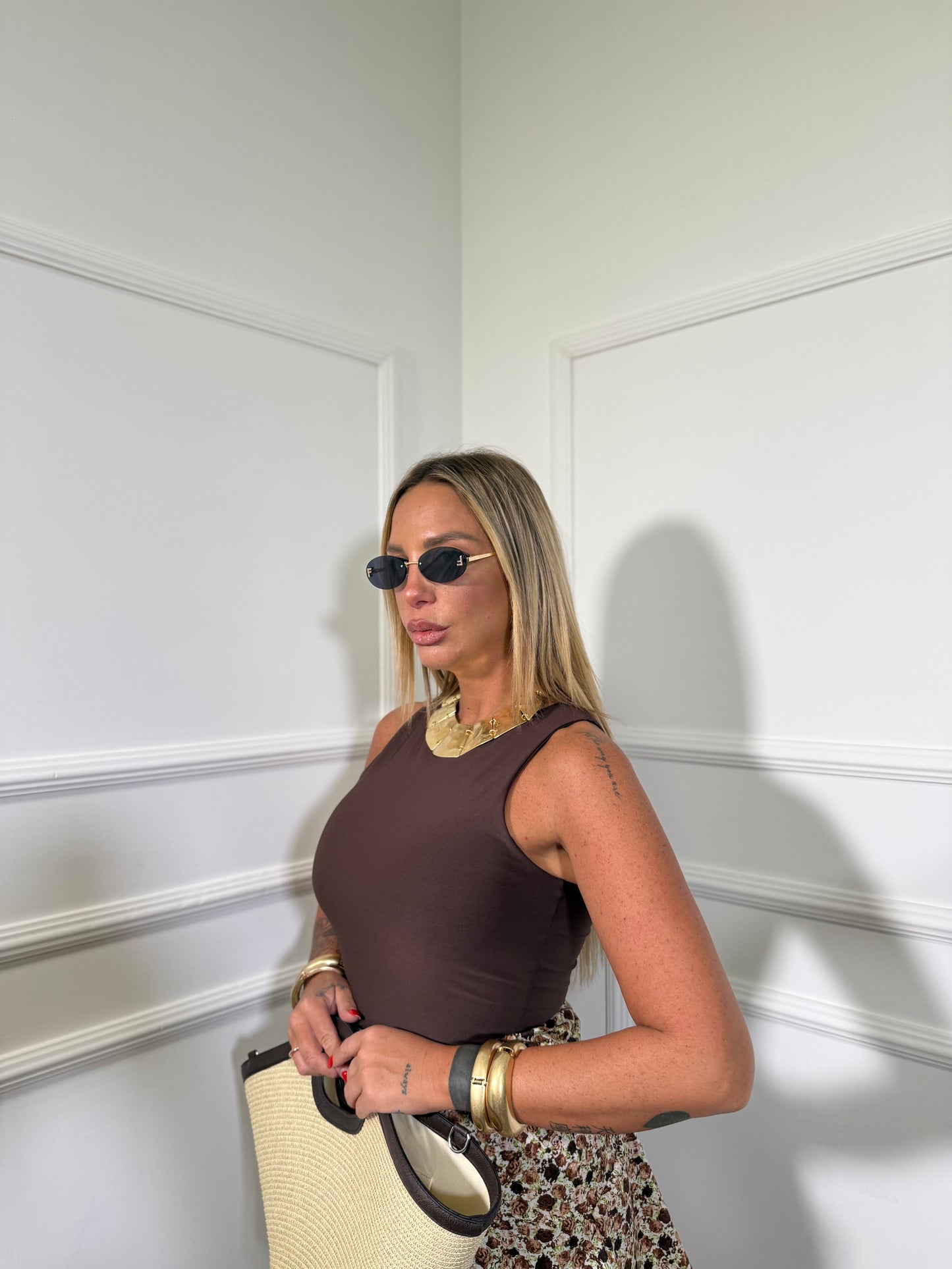 Body in lycra Zayla cioccolato 16338