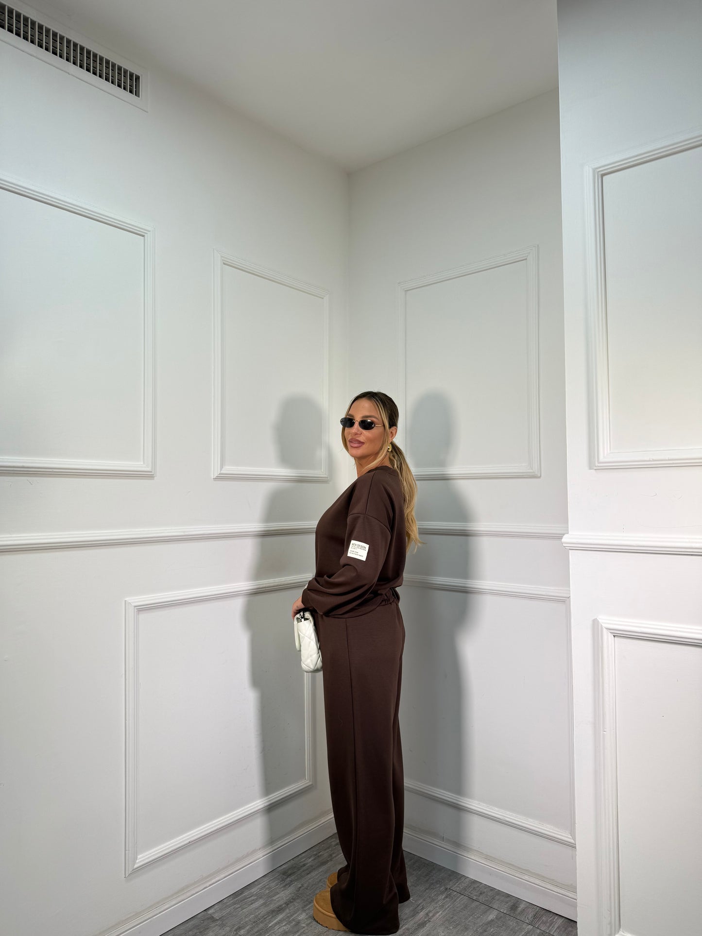 Coordinato in tuta Casual cioccolato 22041