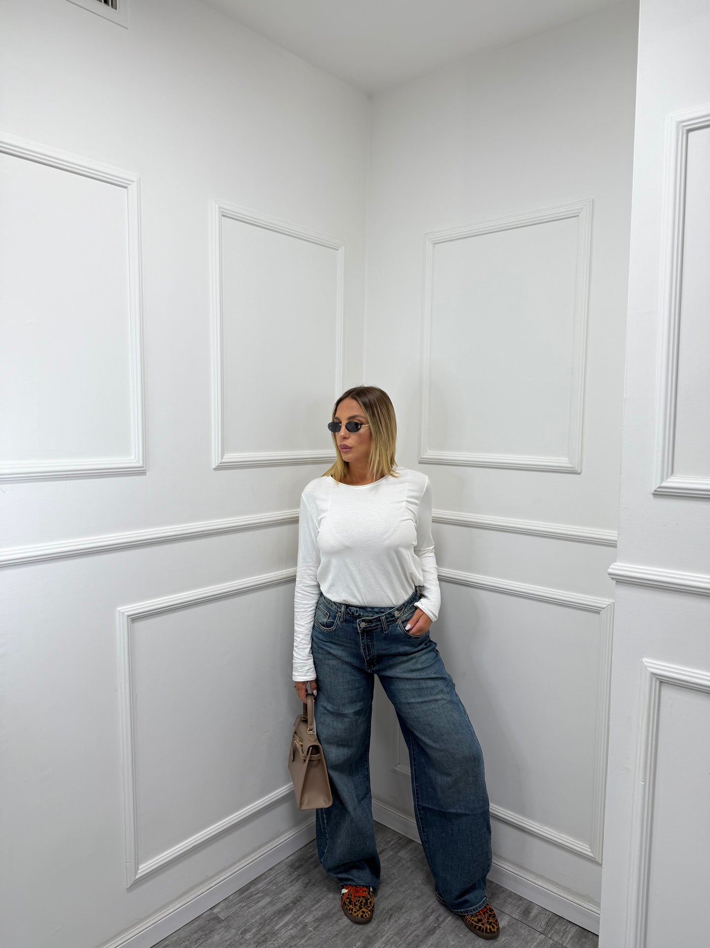 Jeans bustino asimmetrico dalla 42 alla 52 ms2149