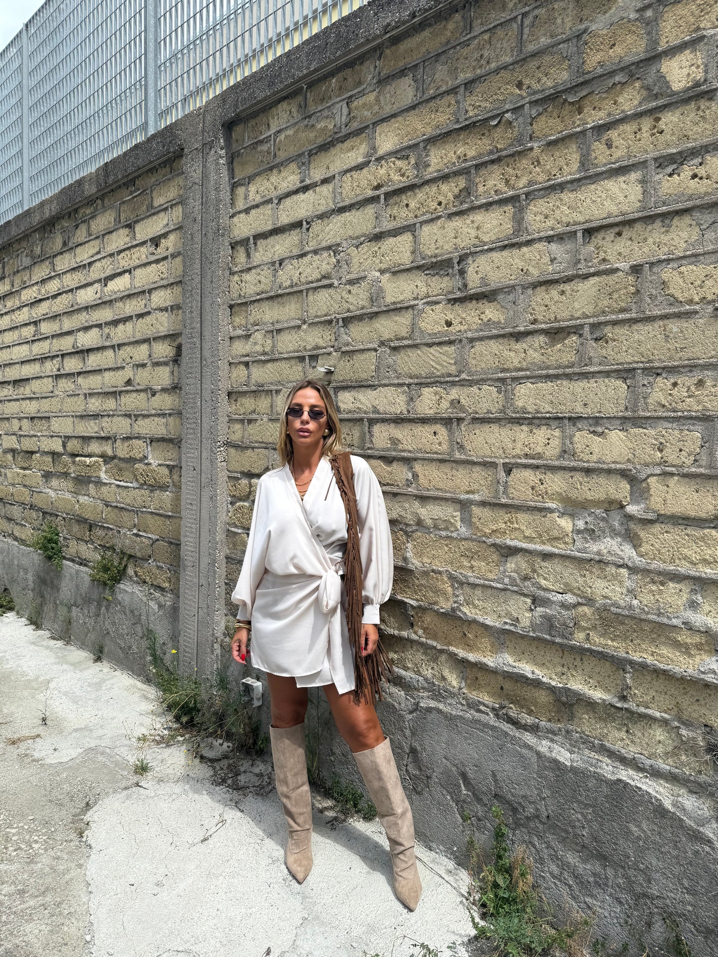 Abito portafoglio Selena crema 6680