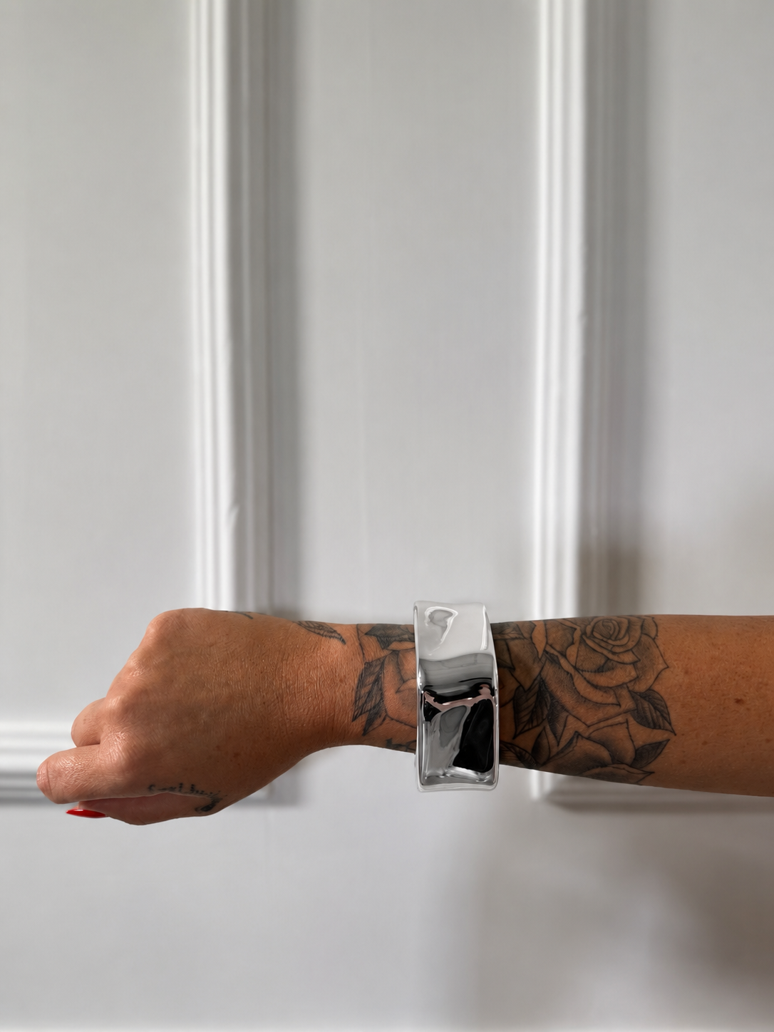 Bracciale rigido a punta argento