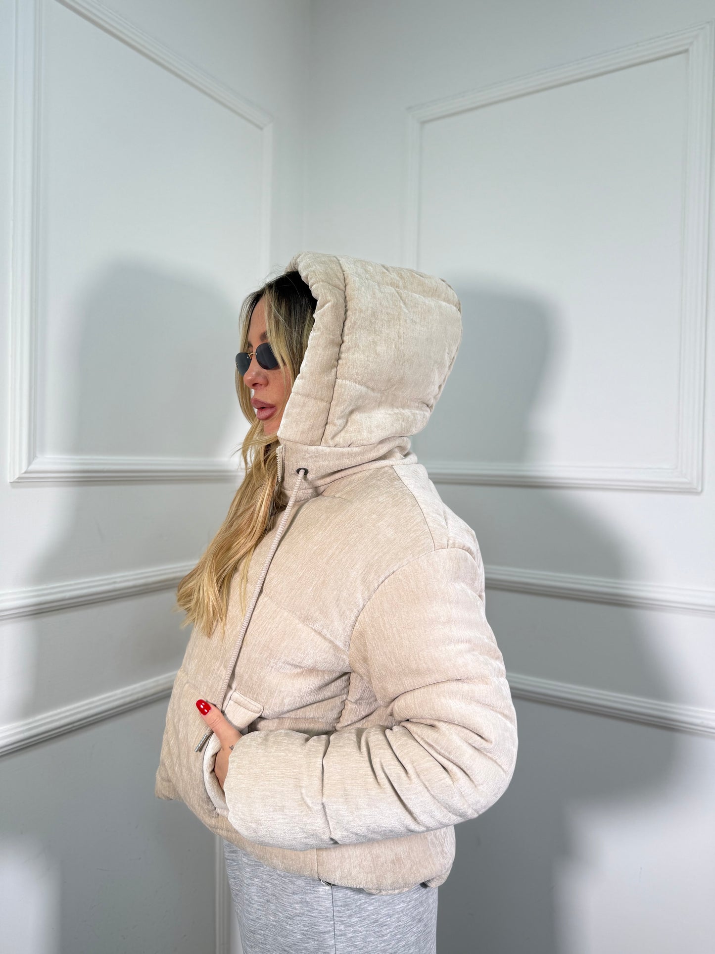 Bomber in ciniglia Canada panna 88912