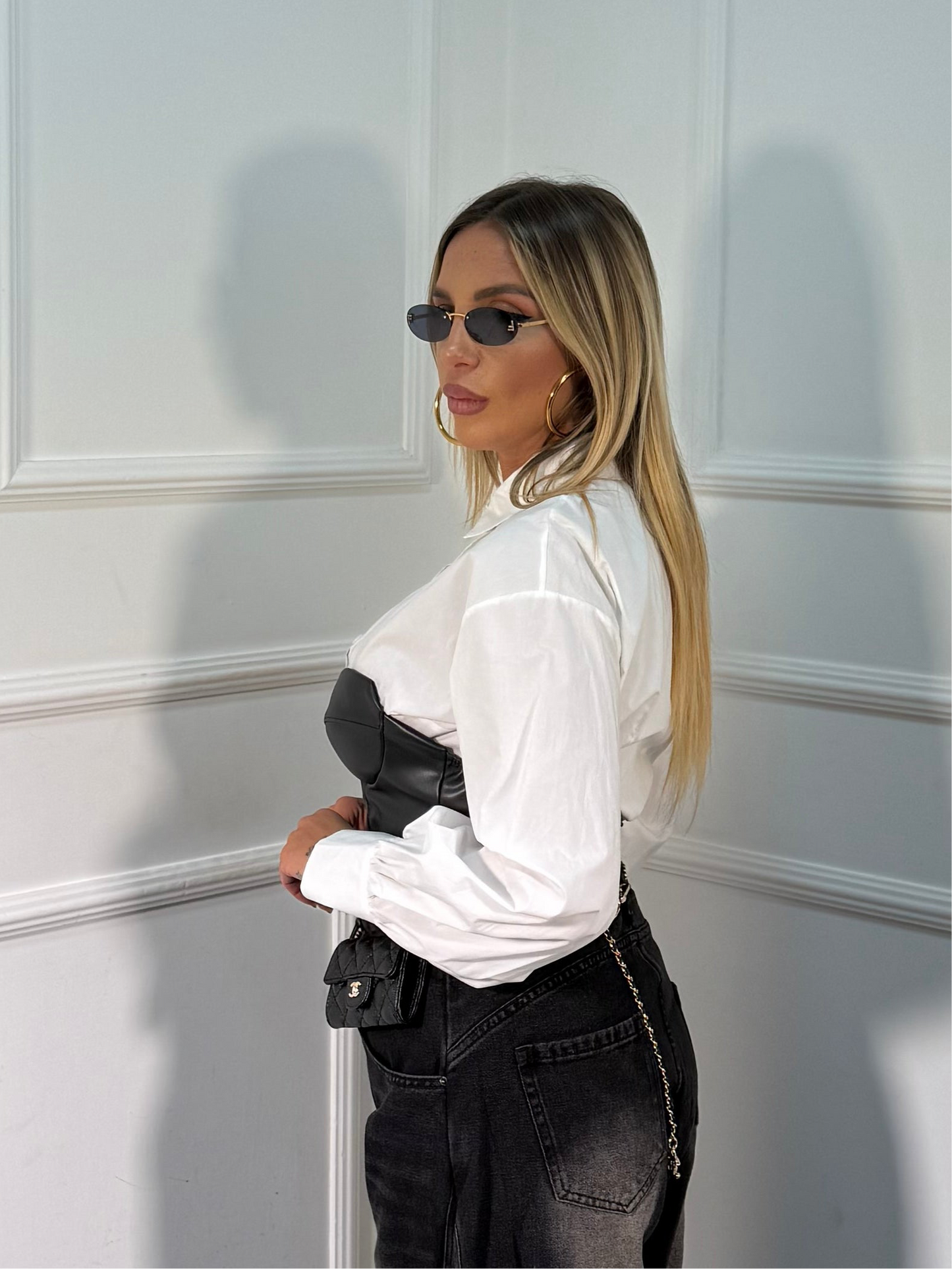 Body ecopelle Cat nero 21701