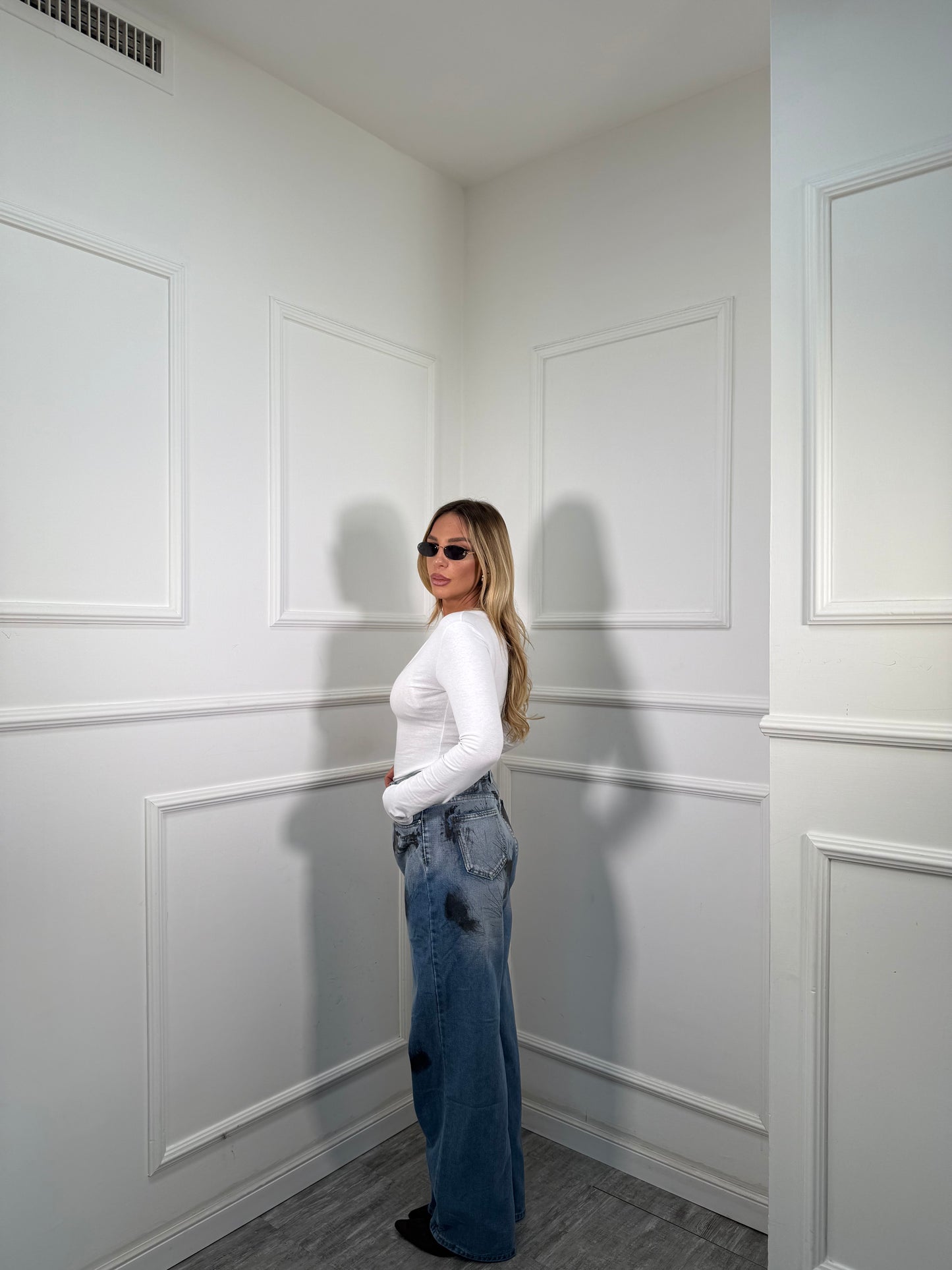 Jeans palazzo con sfumature Arizona 8956