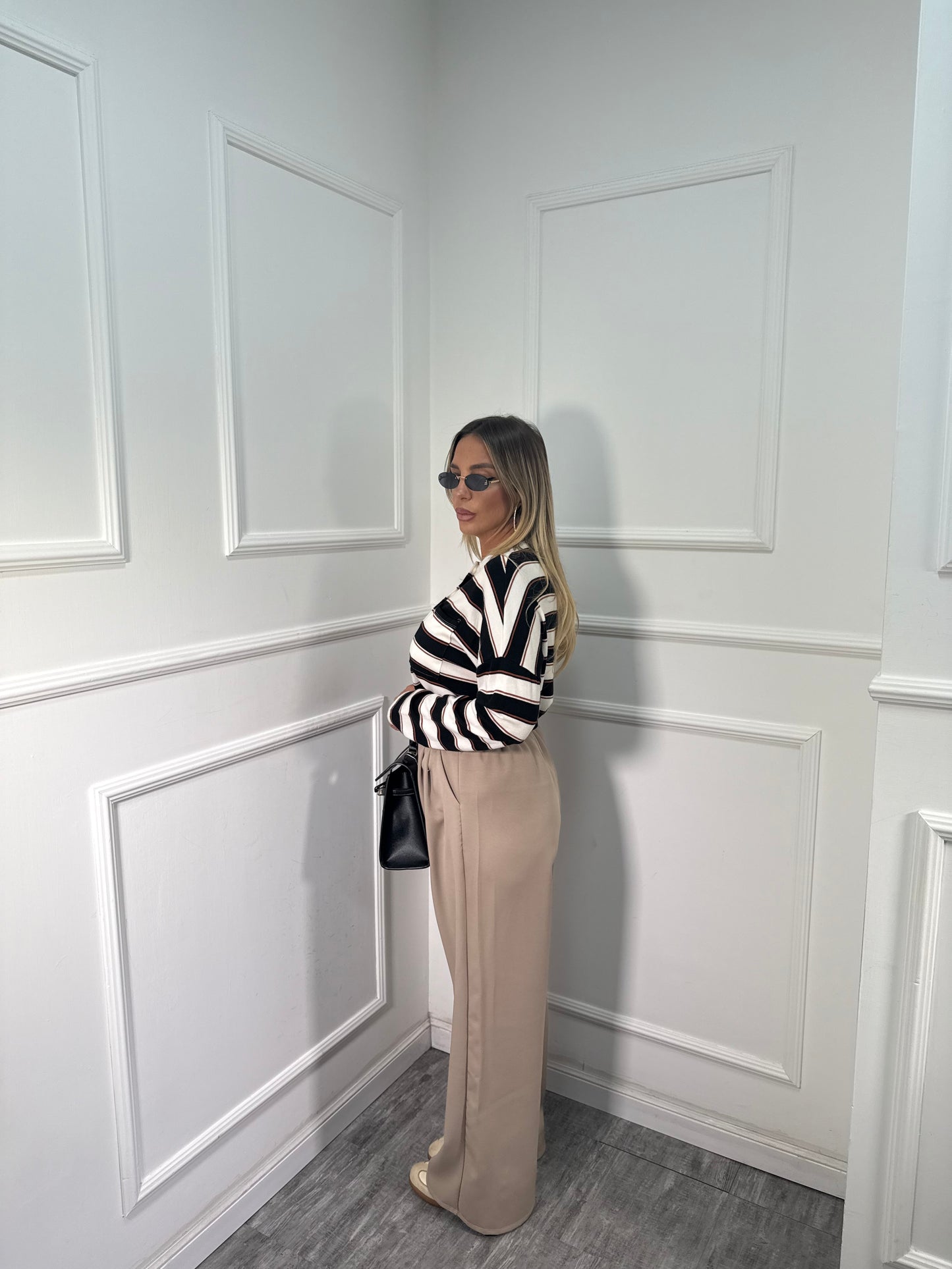 Pantaloni palazzo Holiday camel 21807