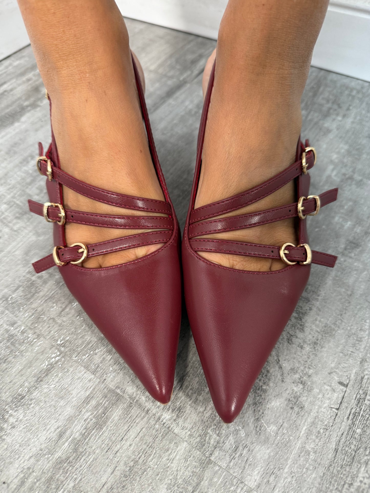 Slingback in ecopelle Print vinaccia 2761CW