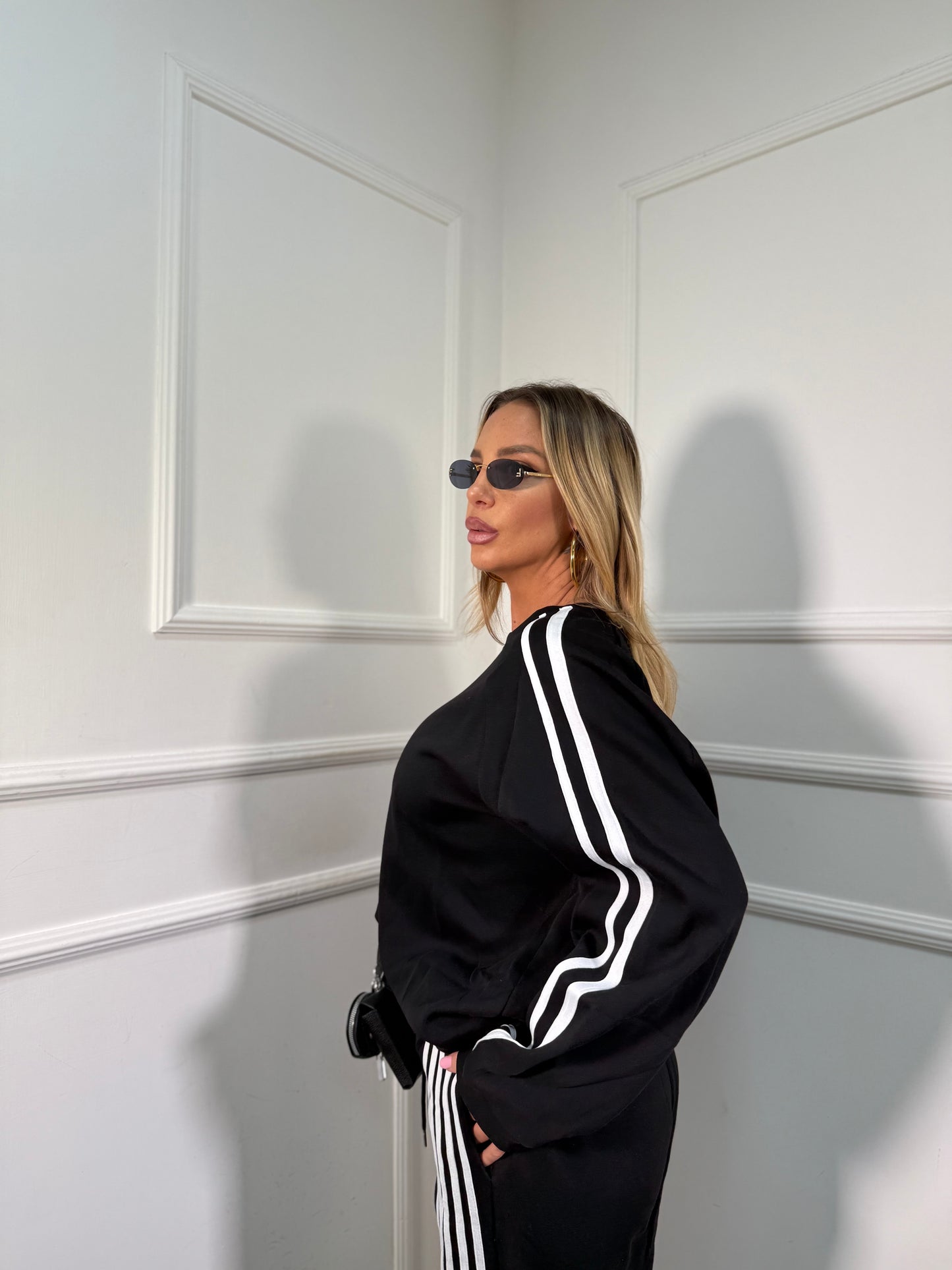 Coordinato in tuta Voyage nero yt30056