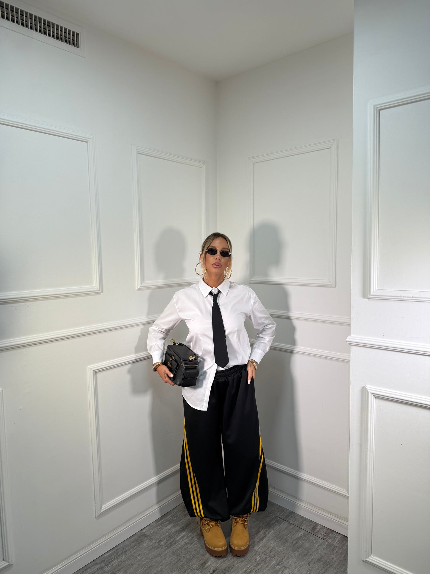 Pantatuta balloon Dupe nero/giallo