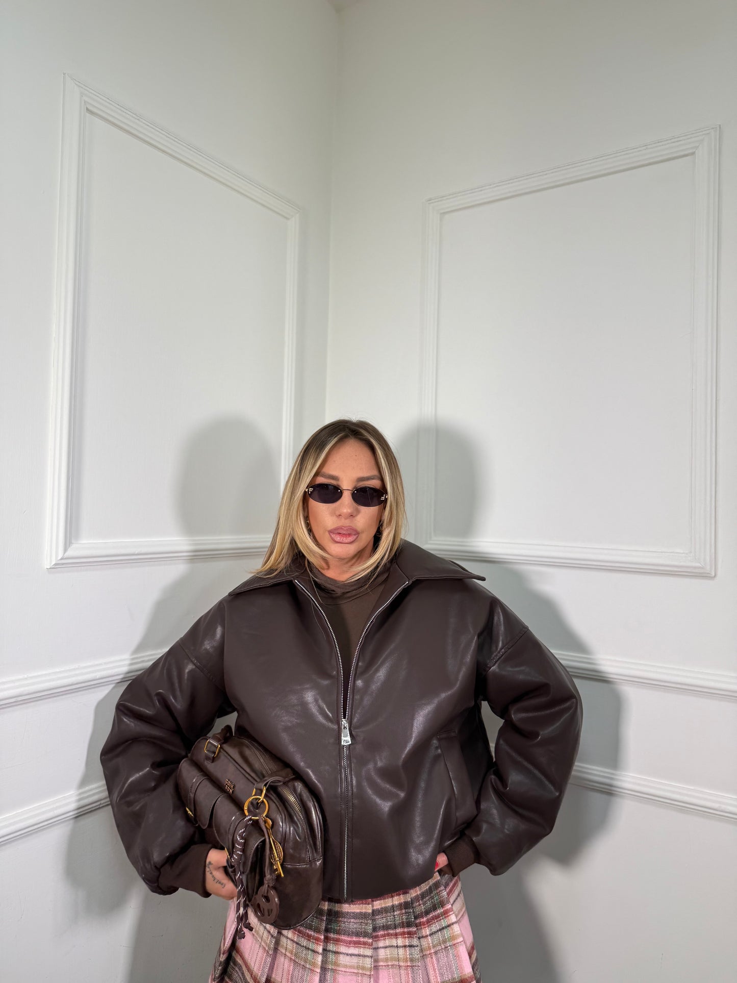 Bomber balloon ecopelle Darlying cacao 8931