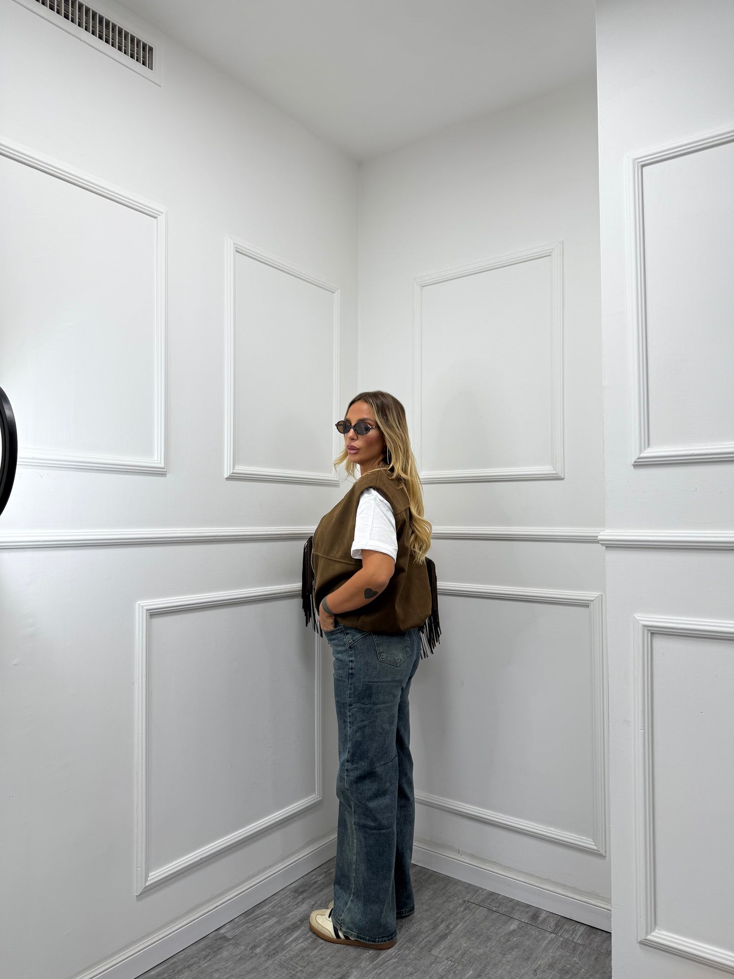 Jeans wide leg Edith lavaggio slavato fx9119