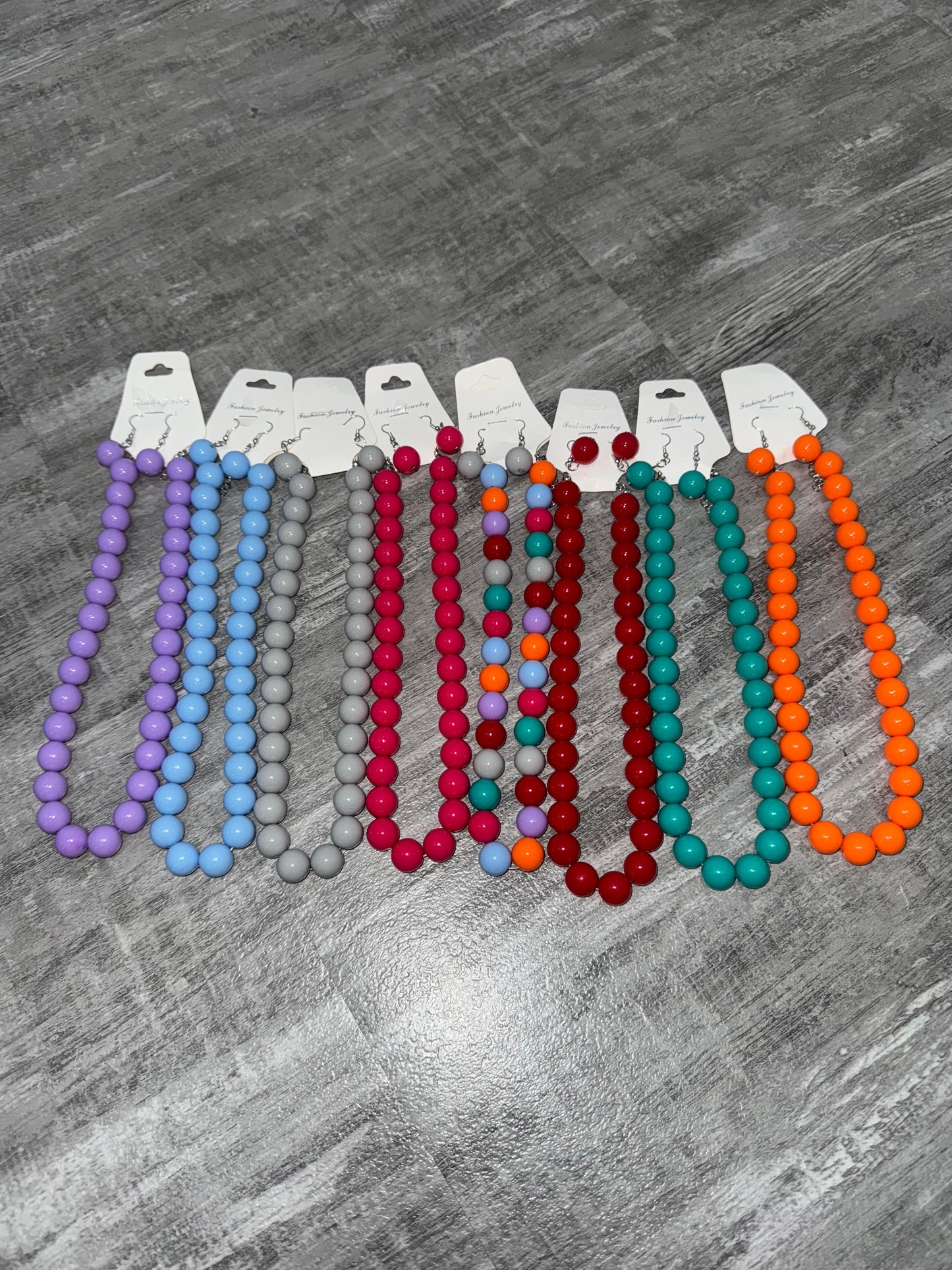 Collier set perle mini + orecchini low cost