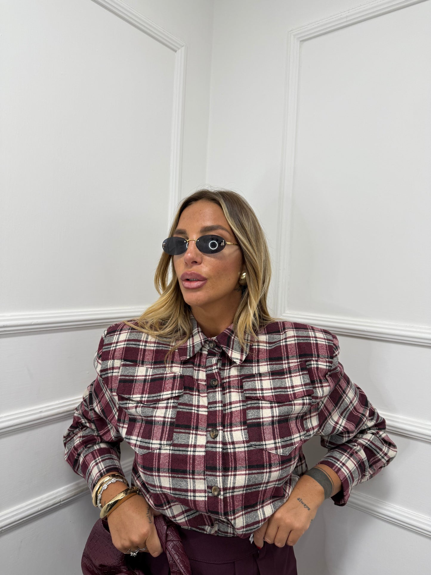 Camicia con spalline Noah bordeaux ld3593 by lumina