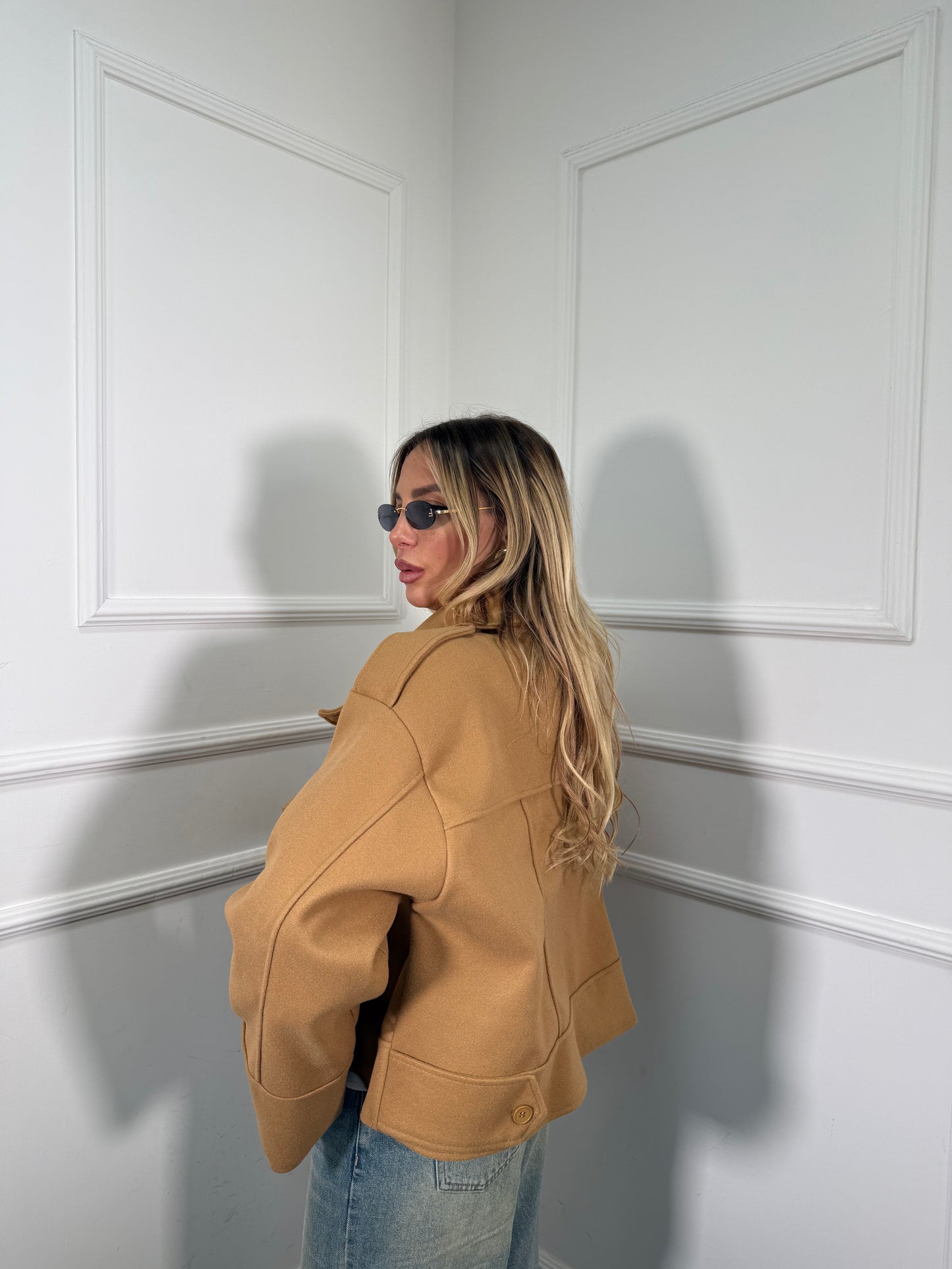 Cappotto in panno Notting Hill 2.0 camel 22638