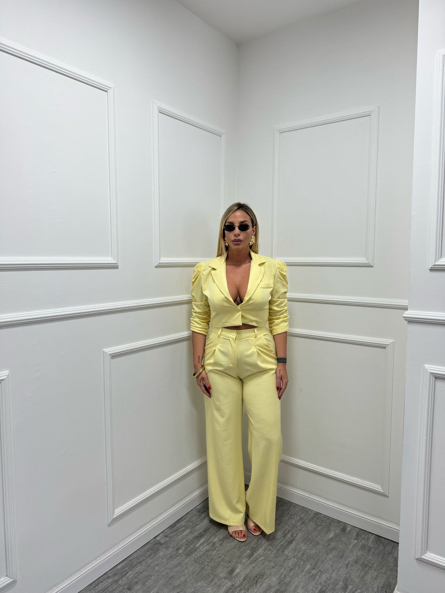 Tailleur Alice giallo m13215