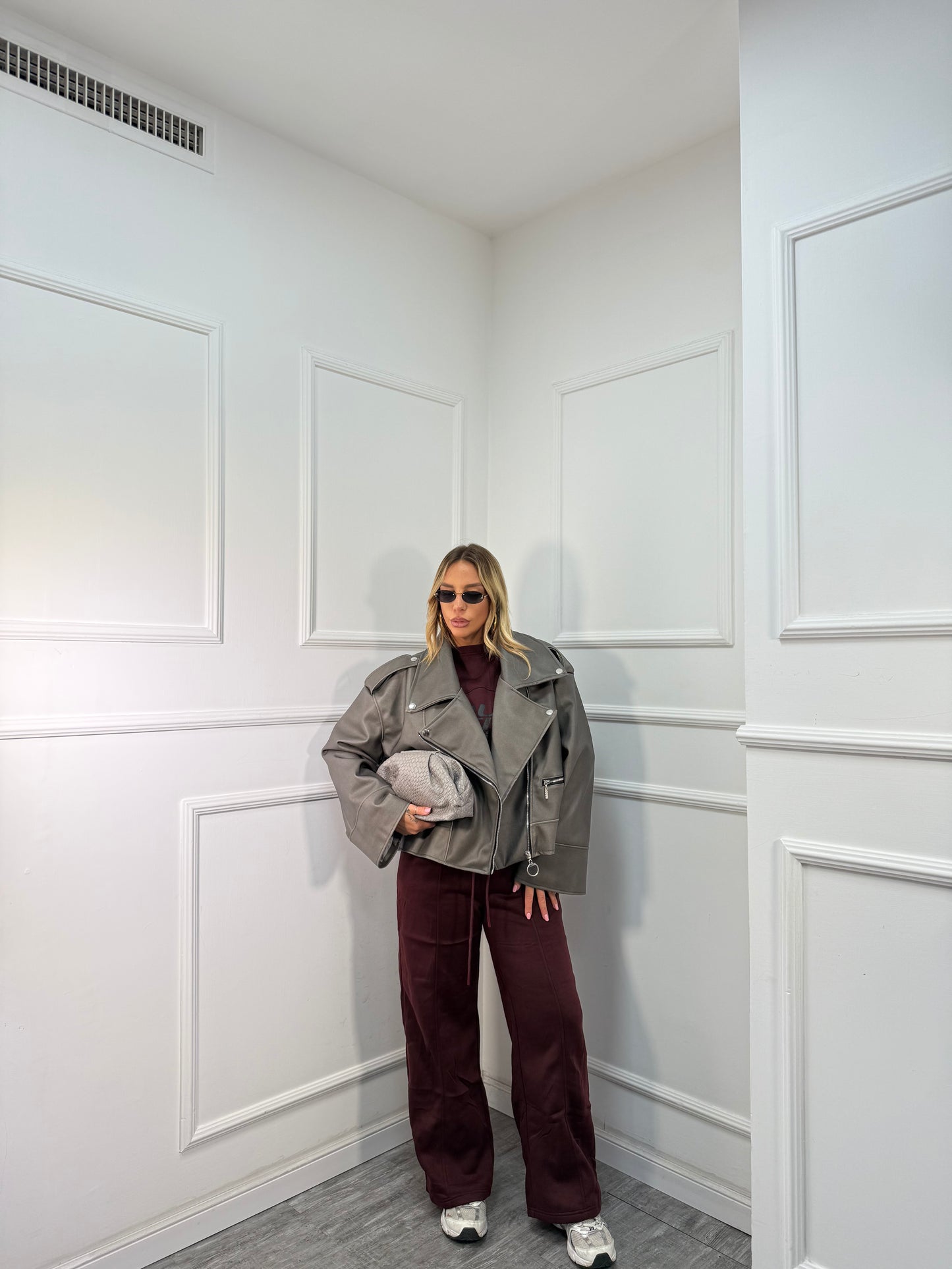 Coordinato in tuta Shibuya bordeaux rt739