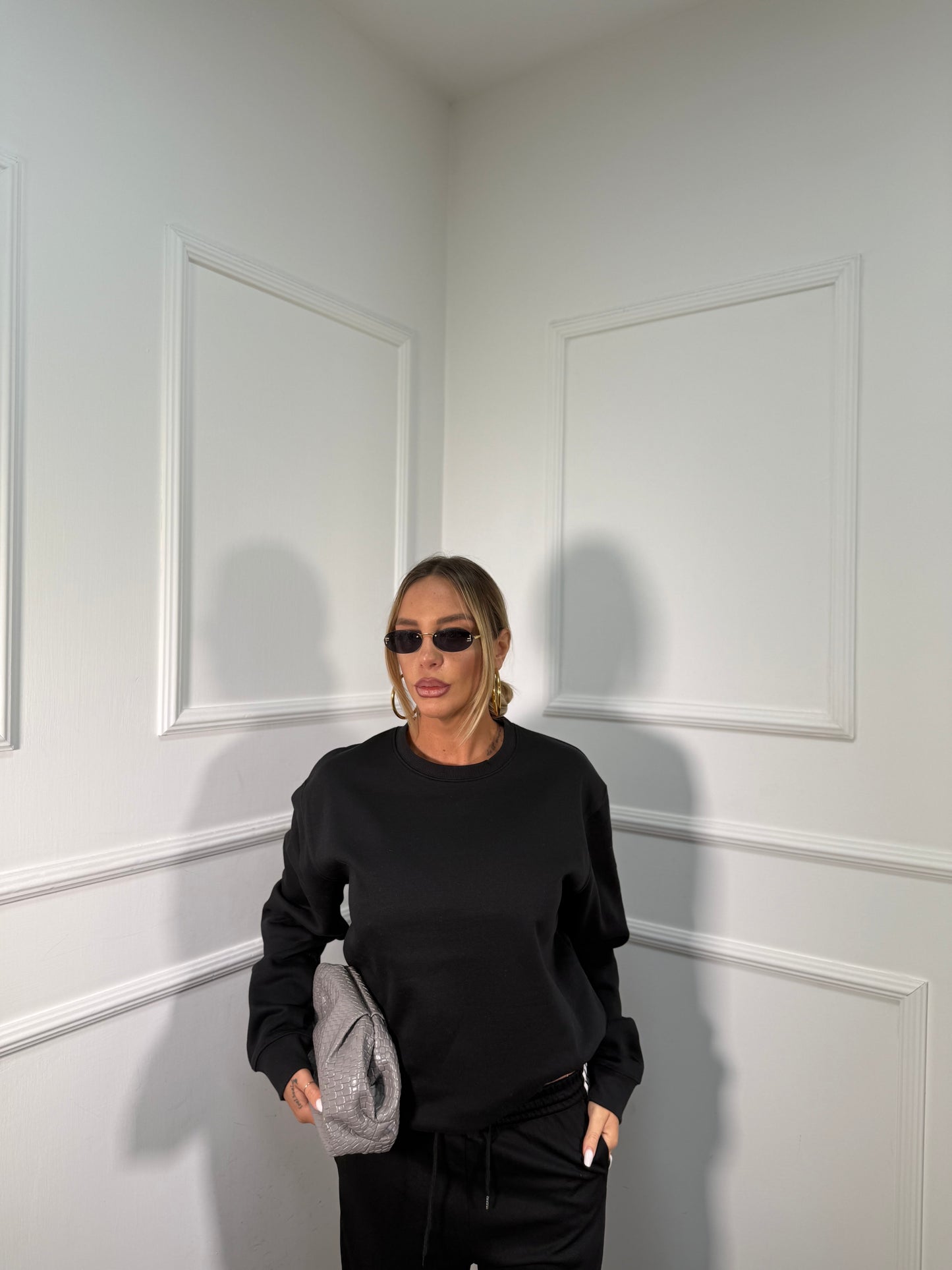 Felpa in pile oversize Basic 01tom