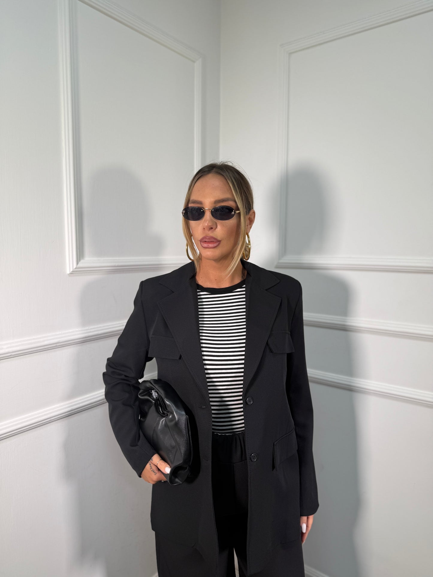 Tailleur balloon Eva nero 4080