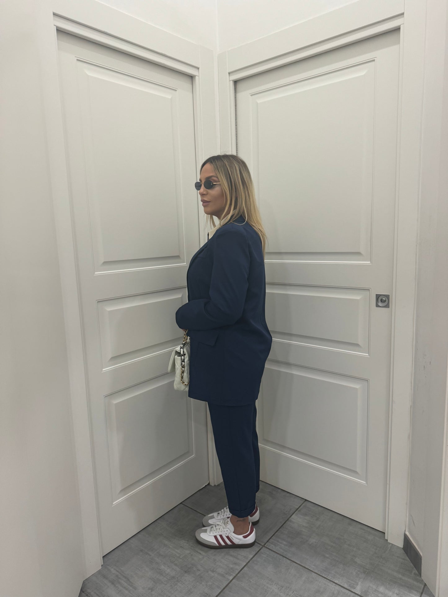 Tailleur Linda blu
