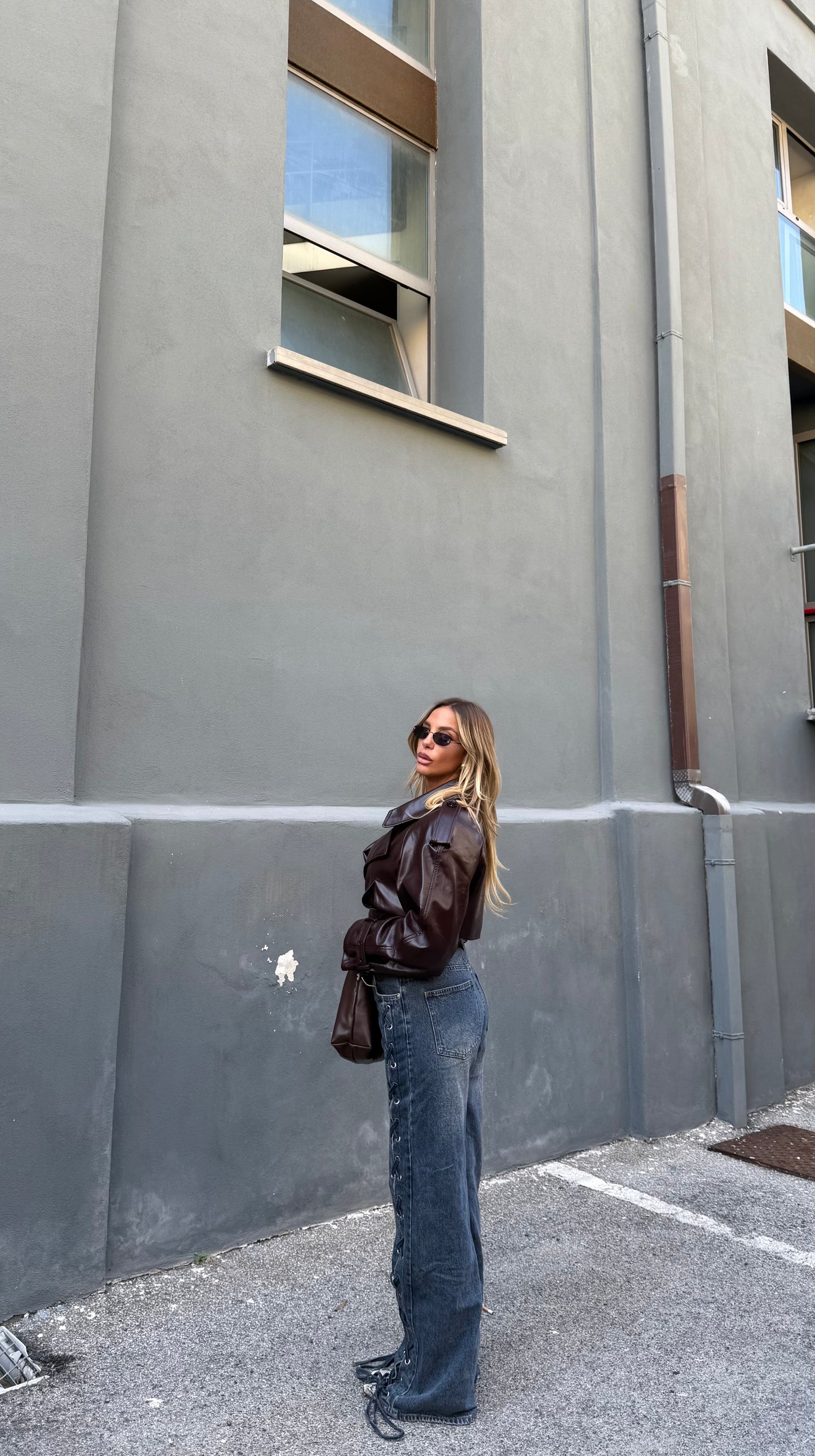 Jeans palazzo stringato Tokyo f27