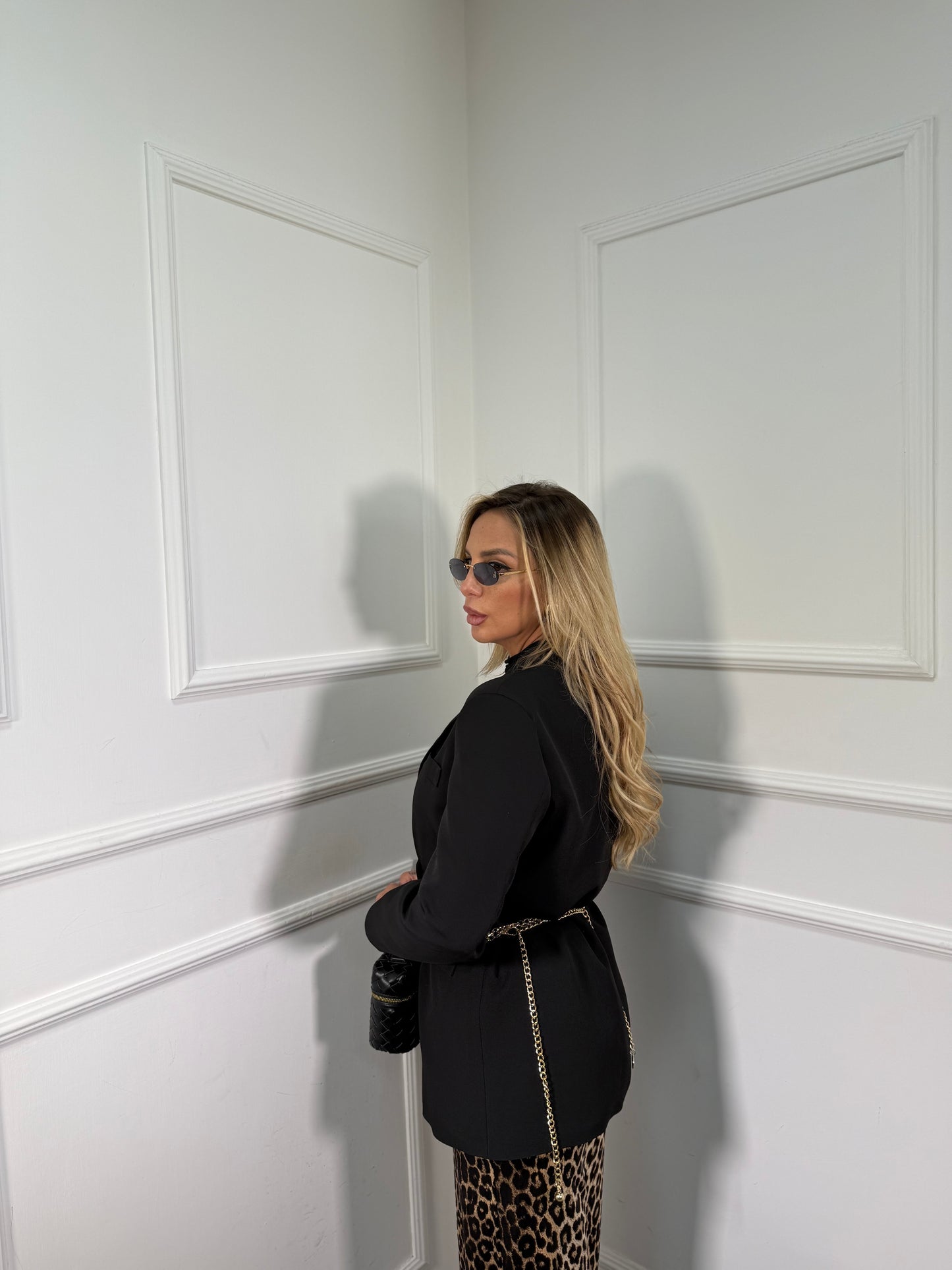 Blazer con spalline Classic by justwest nero g5225