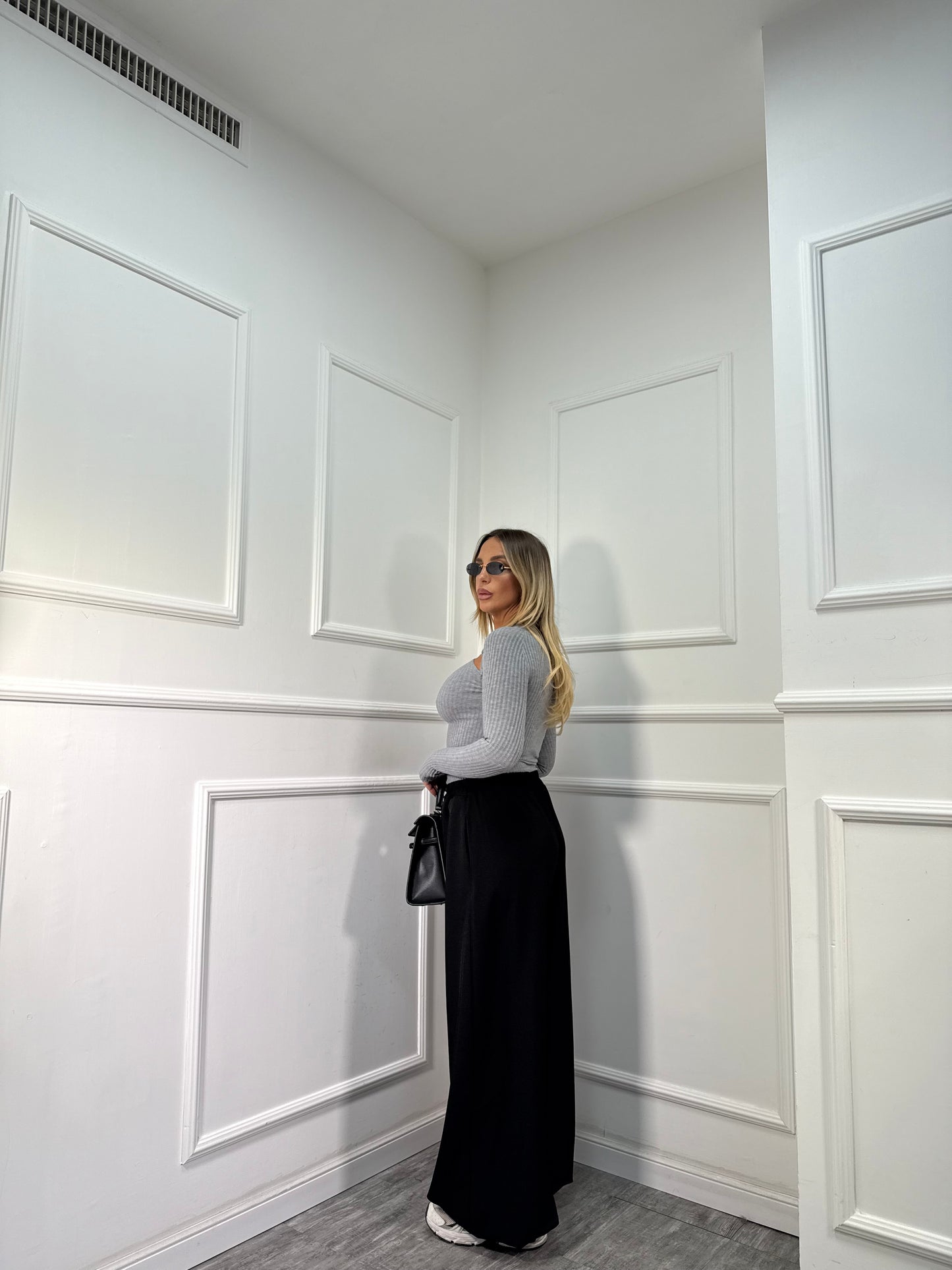 Pantaloni balloon Vivienne nero 18198