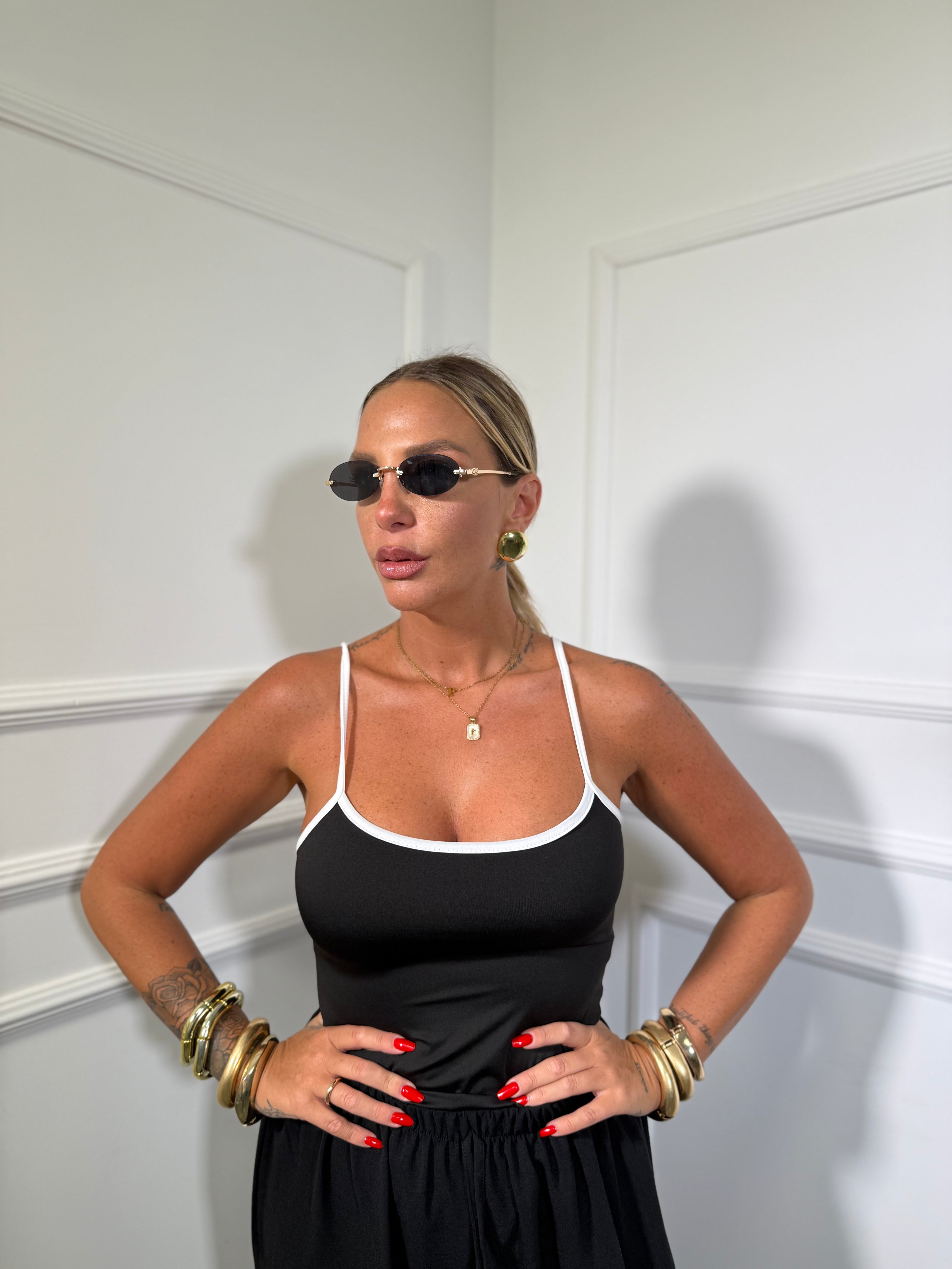 Body in lycra contrast Jessy (vari colori) 26898