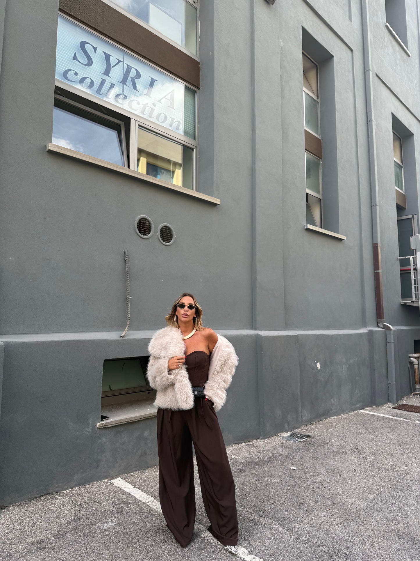 Jumpsuit palazzo Carrie cioccolato my58383