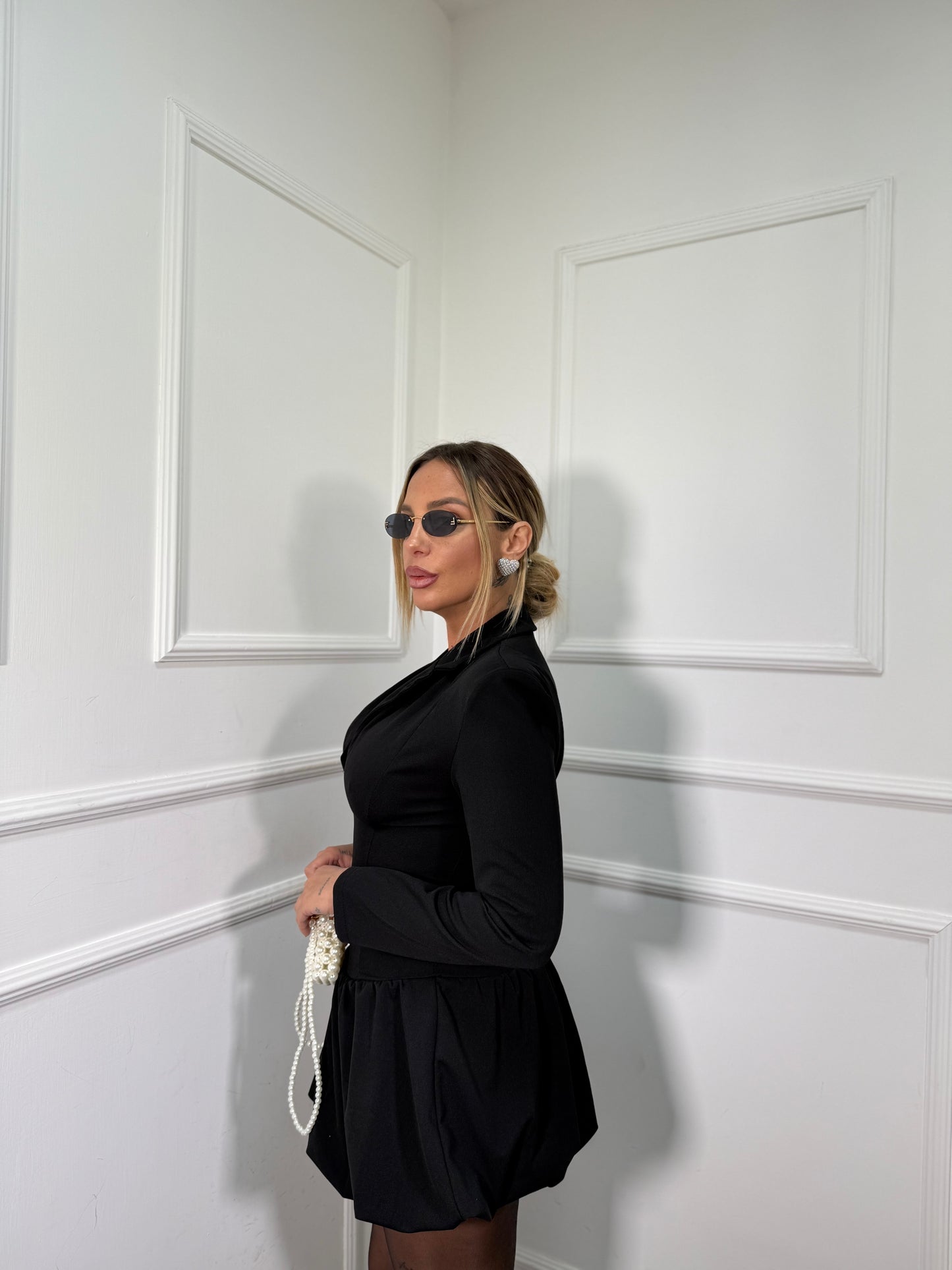 Abito giacca balloon Samyra nero 45135