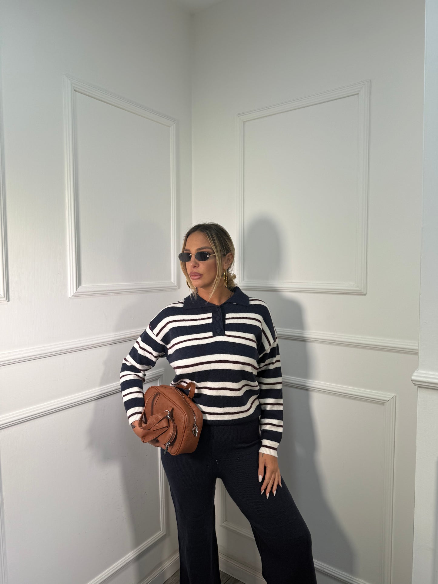 Coordinato lana rasata Butter blu 12526