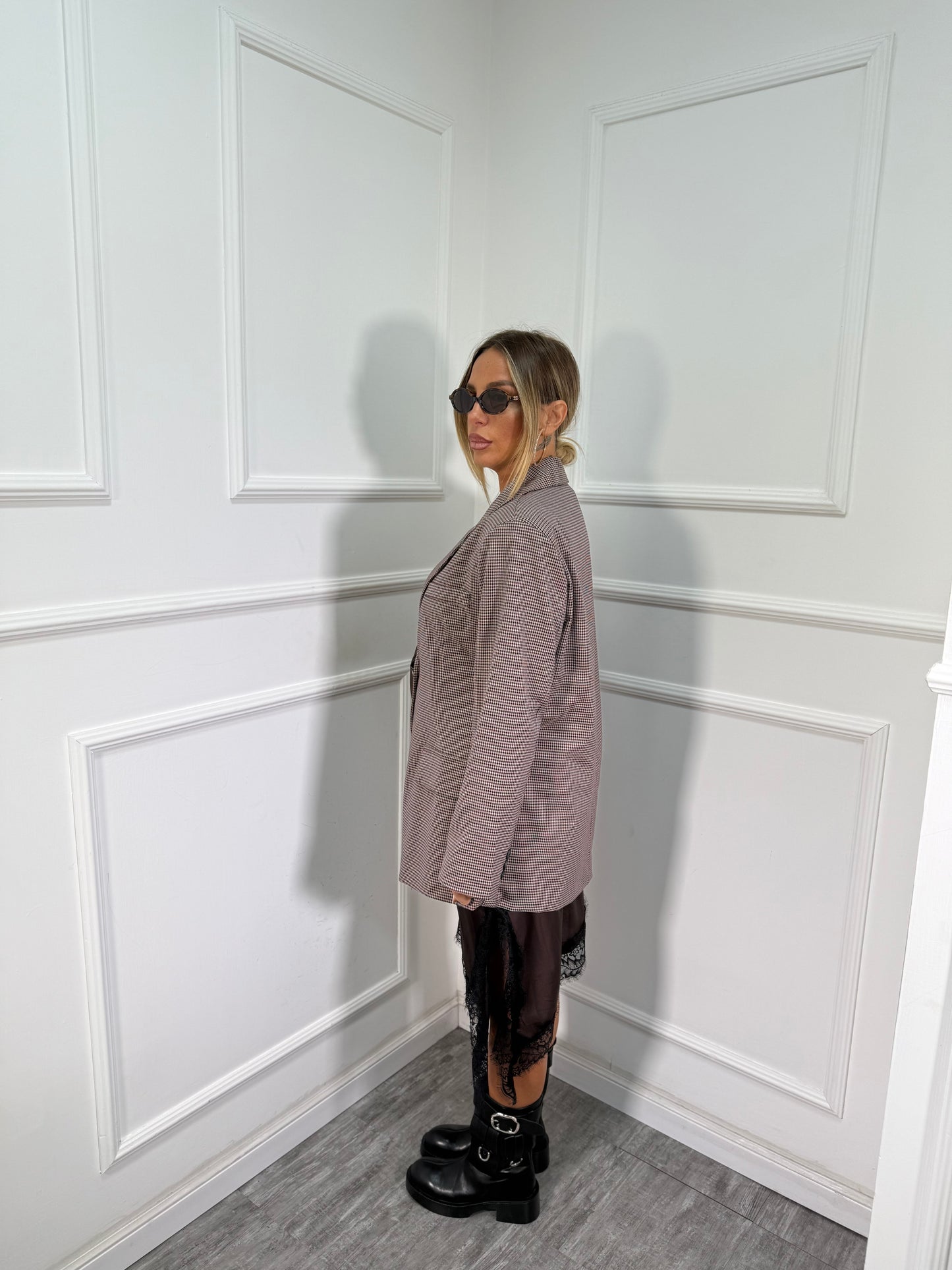 Blazer pied de poule Paul bordeaux 25102