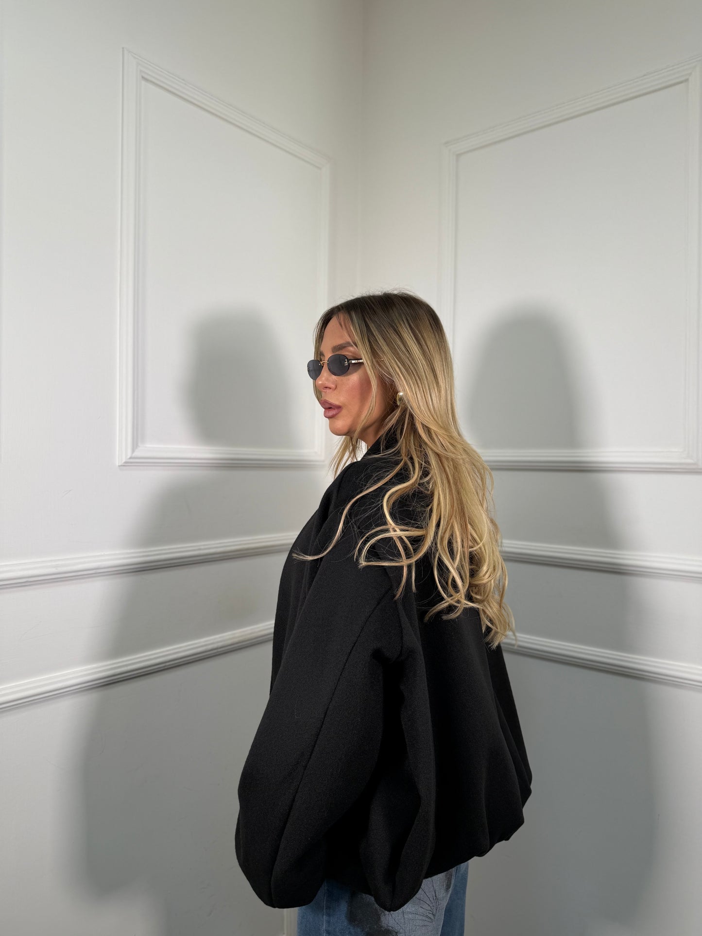 Bomber in panno Berlino nero 429