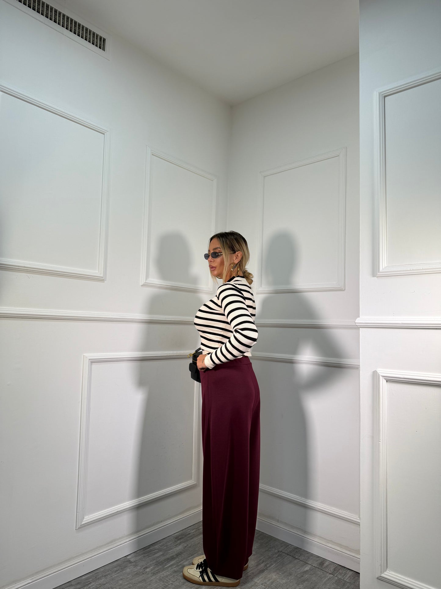 Pantaloni balloon Ella bordeaux 34902