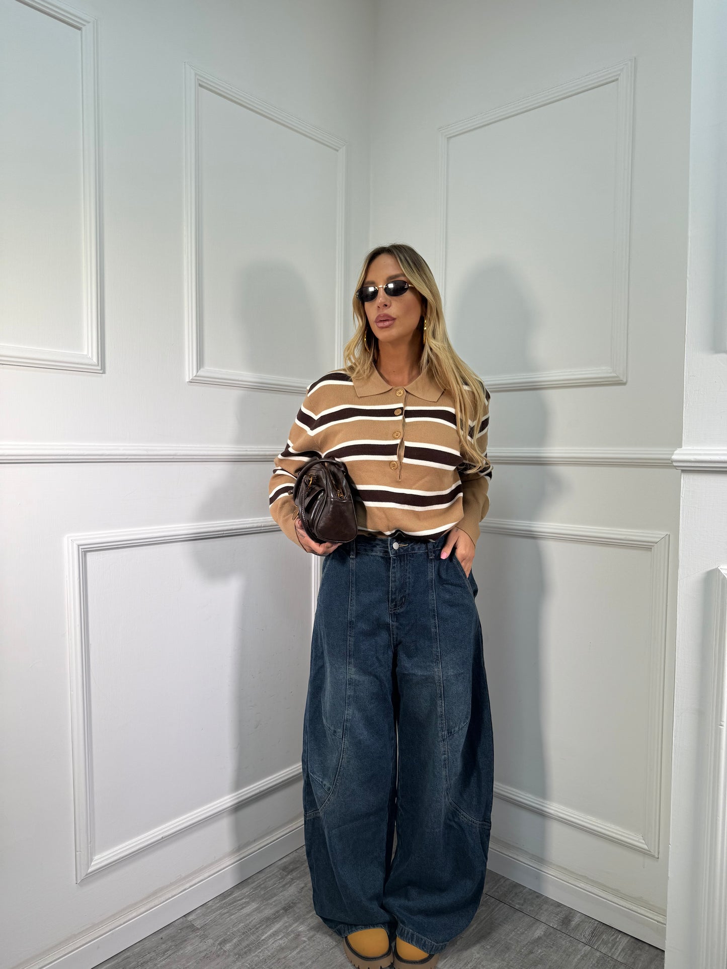 Jeans balloon American lavaggio scuro 2319