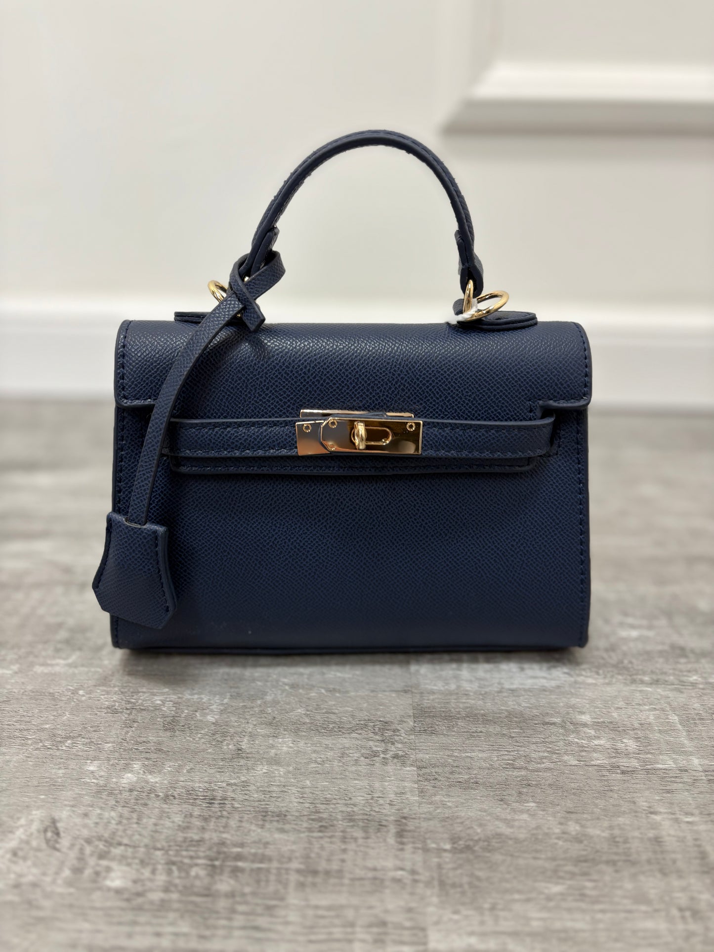 Borsa mini kelly blu