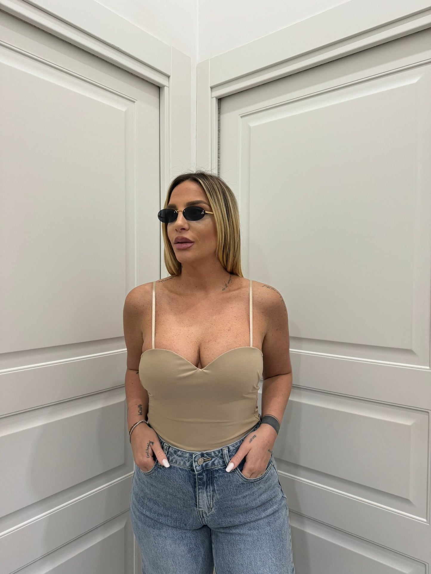 Body scollo a cuore nude