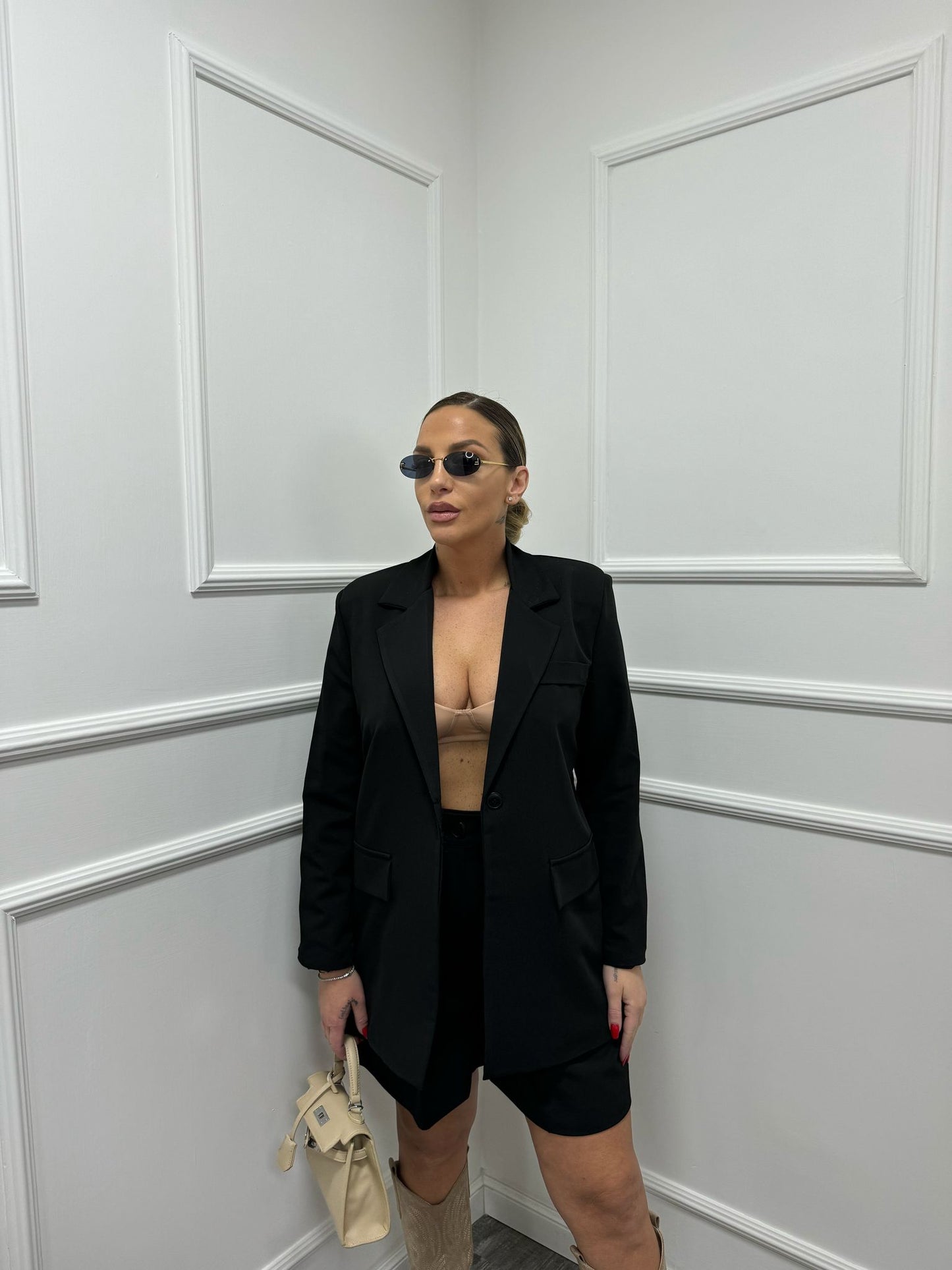 Tailleur Spring blazer+bermuda nero 2535