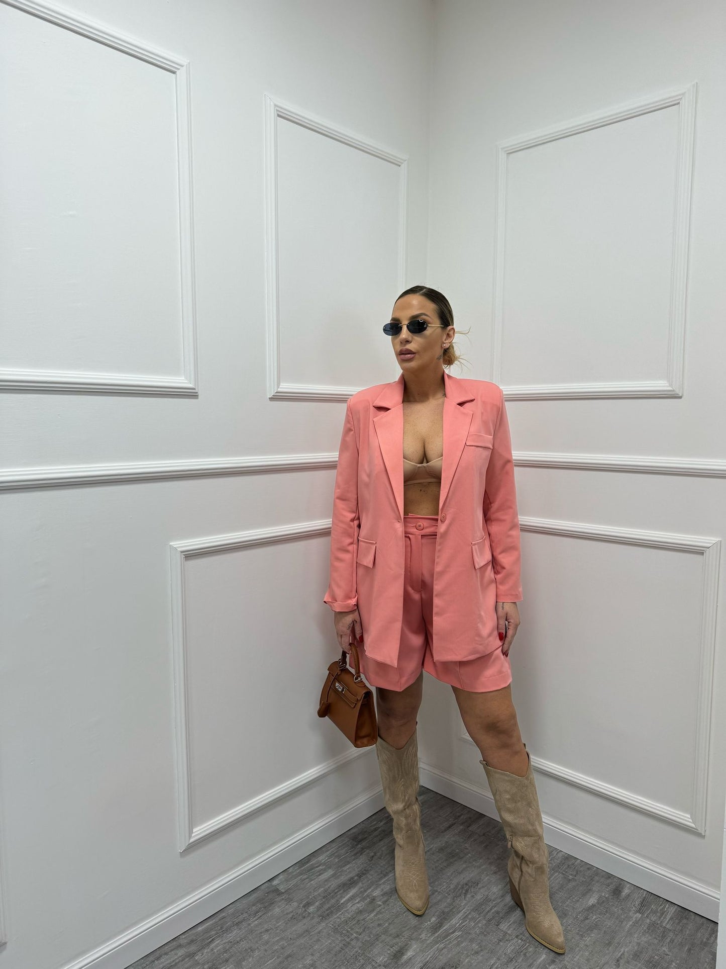 Tailleur Spring blazer+bermuda pesca 2535