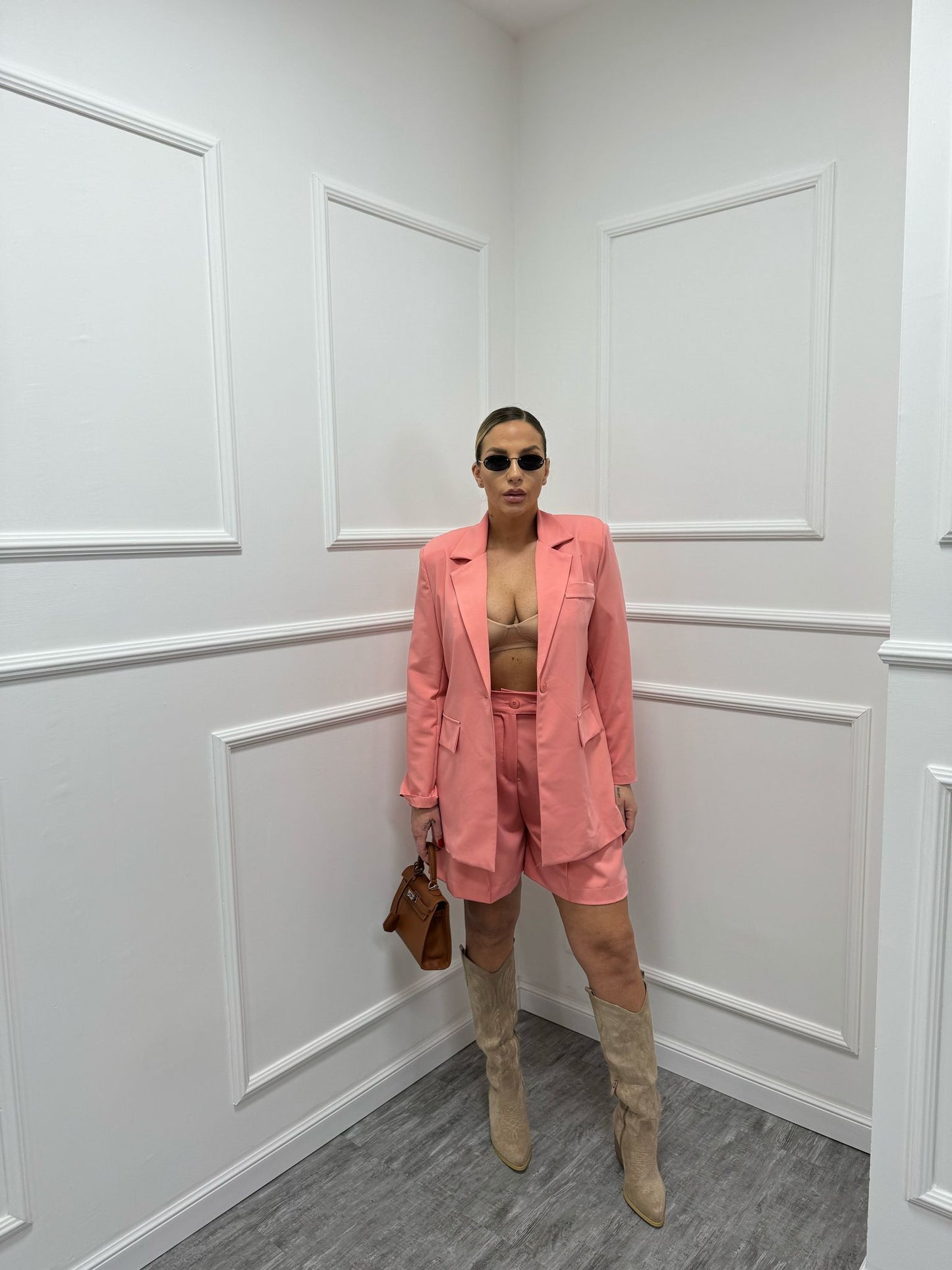 Tailleur Spring blazer+bermuda pesca 2535