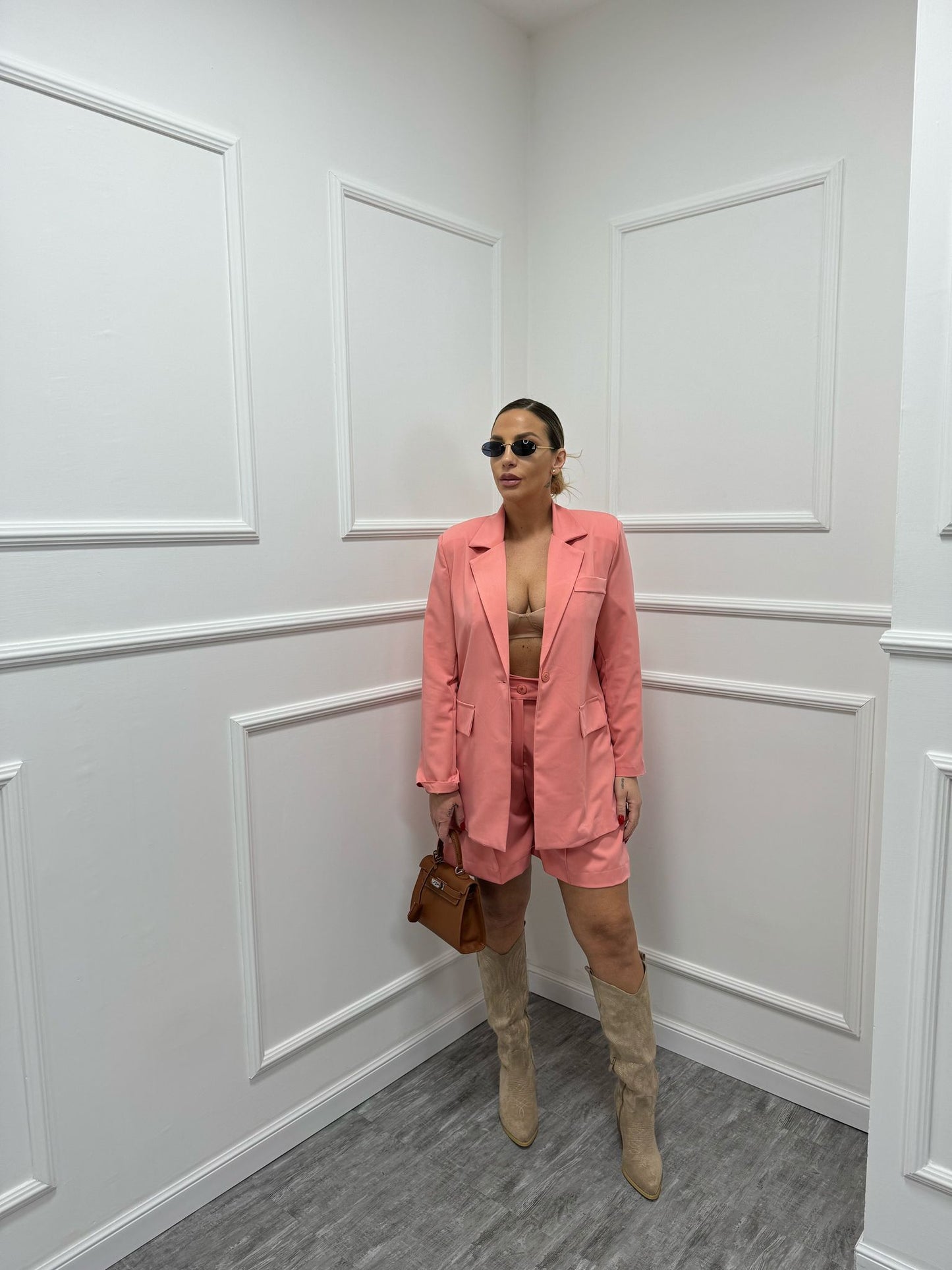 Tailleur Spring blazer+bermuda pesca 2535