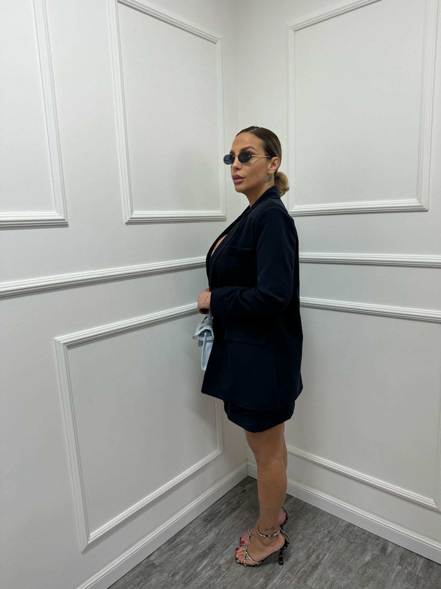 Tailleur Spring blazer+bermuda blu 2535