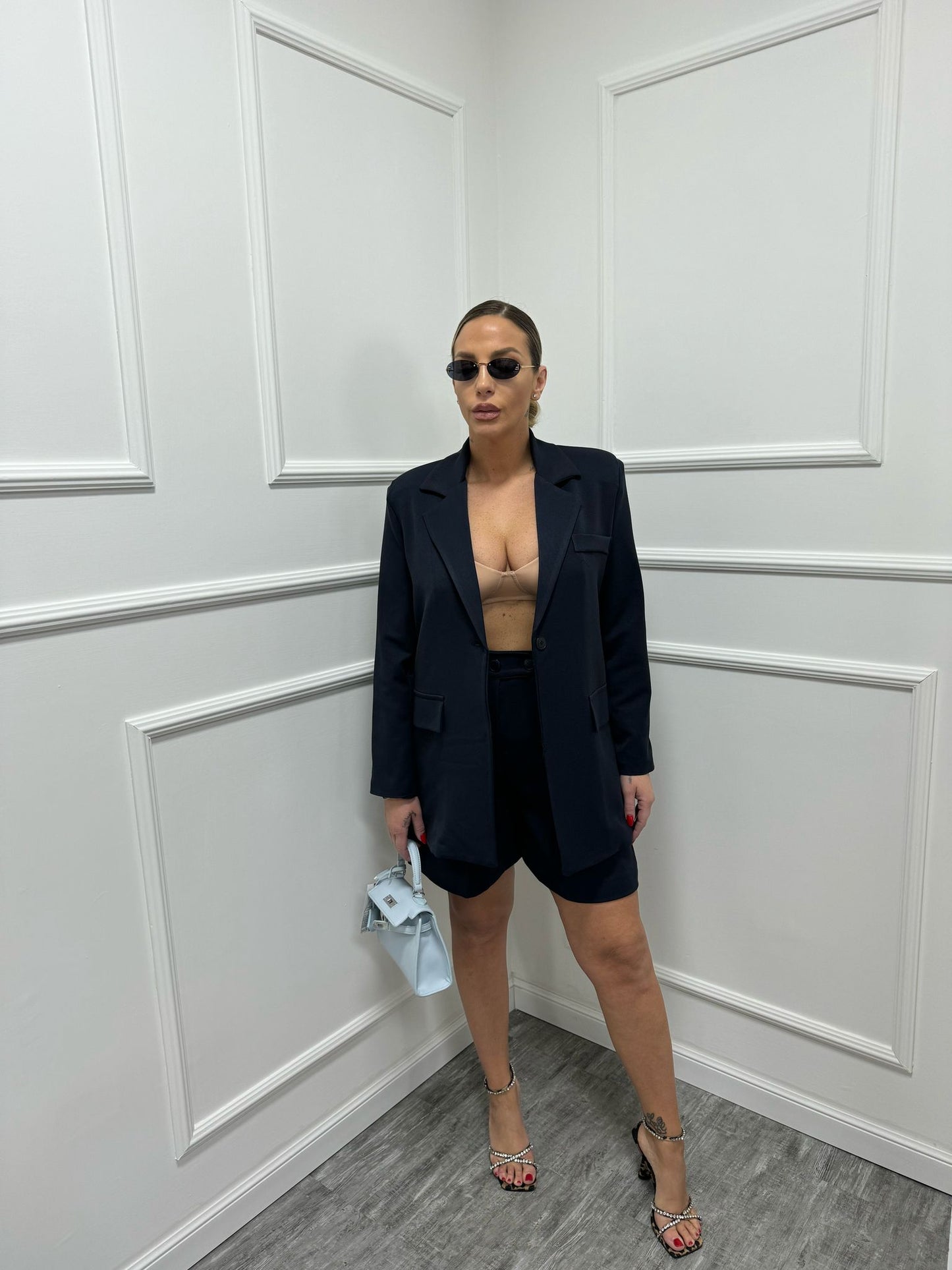 Tailleur Spring blazer+bermuda blu 2535