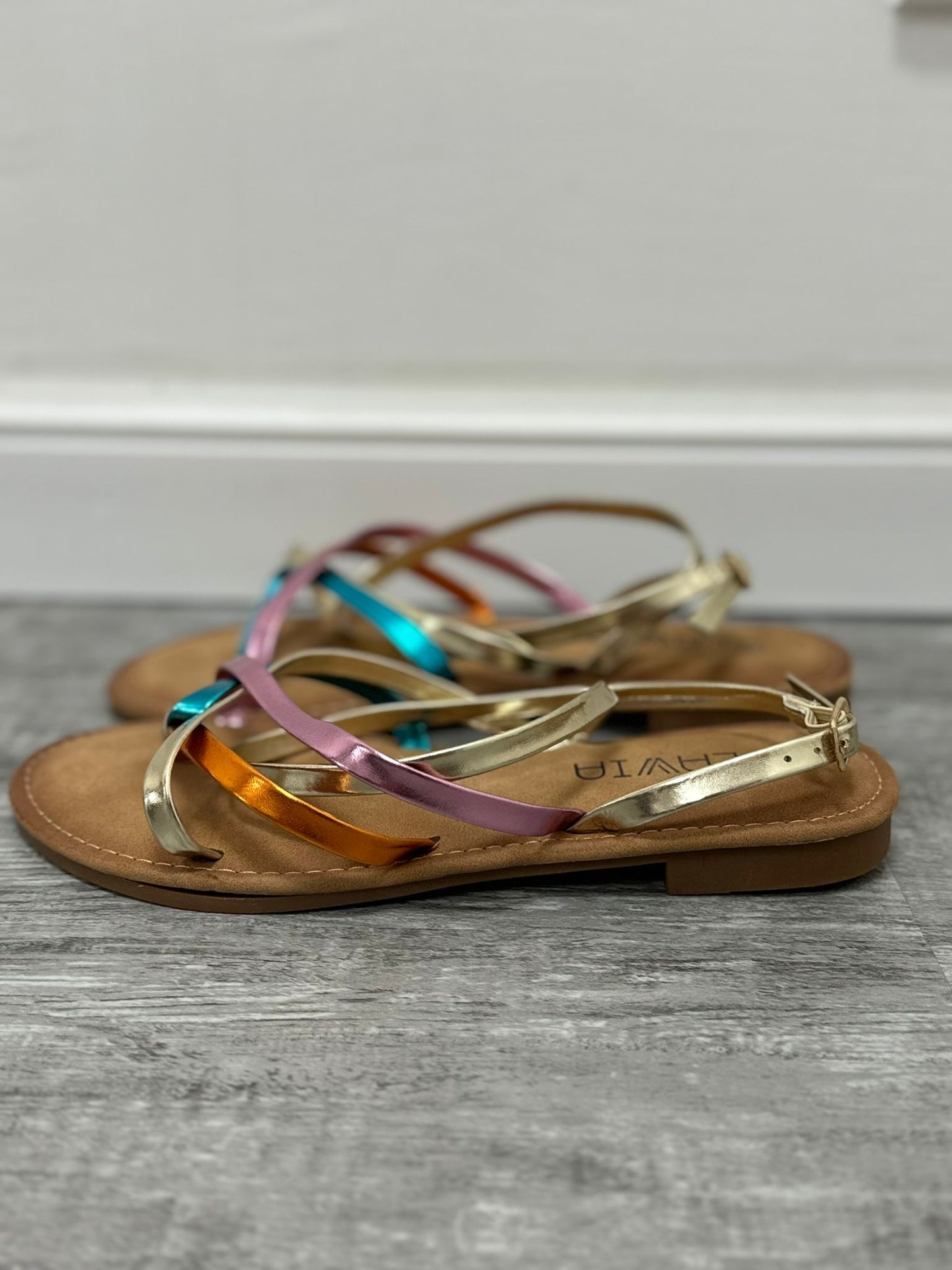 Sandalo schiava multicolor R-119