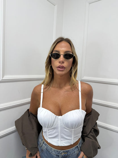 Bustier conchiglia bianco by monique j2098