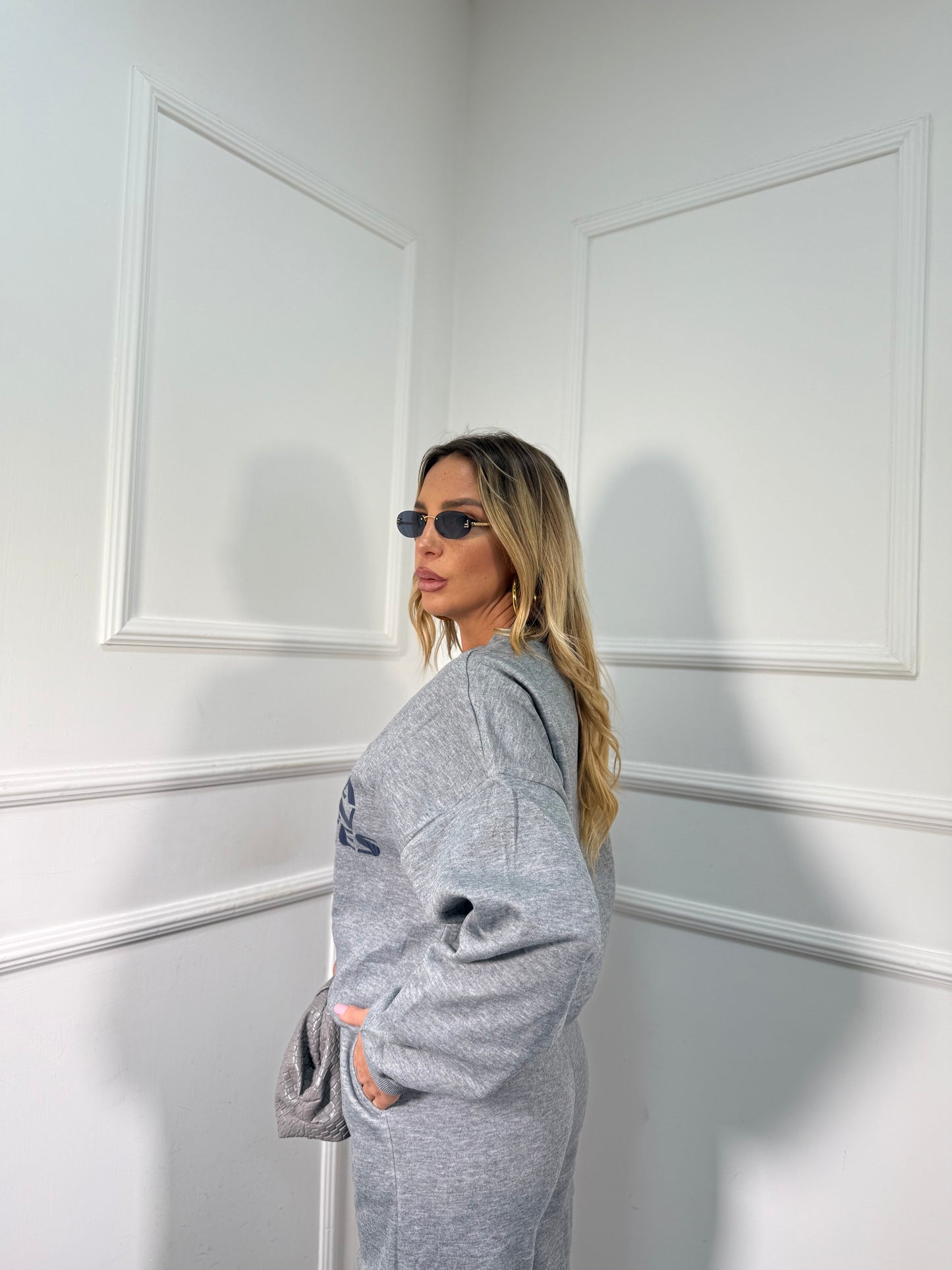 Coordinato in tuta Shibuya grigio rt739