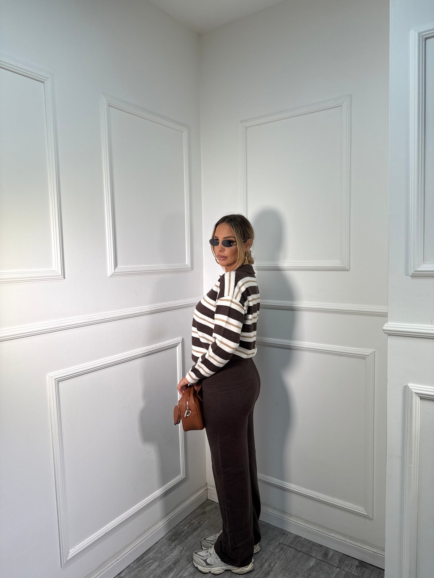 Coordinato lana rasata Butter cacao 12526