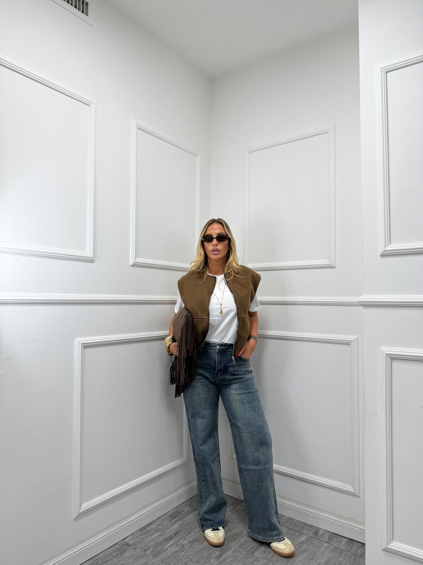 Jeans wide leg Edith lavaggio slavato fx9119